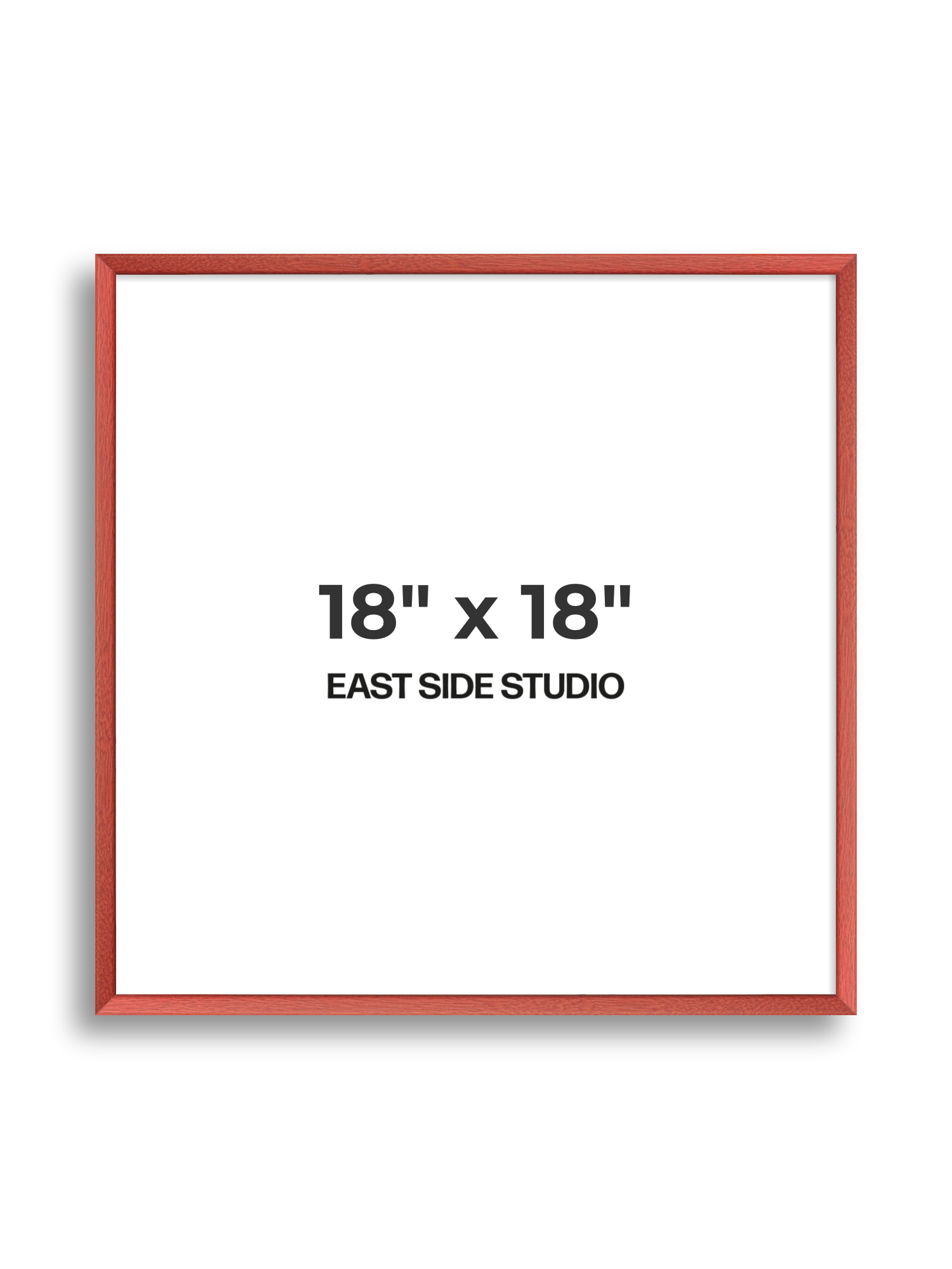 Blossom Red Stain 18" x 18" picture frame