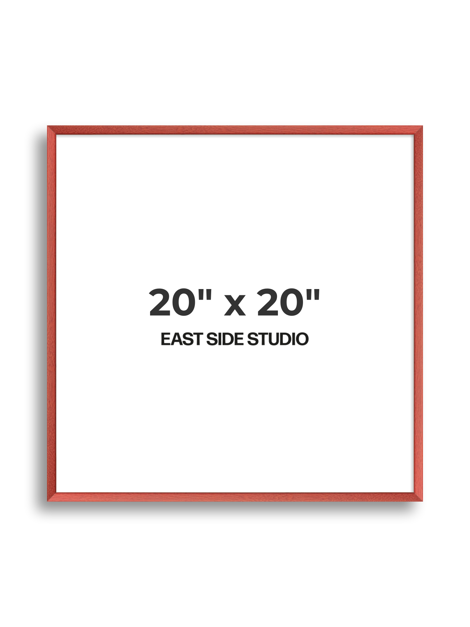 Blossom Red Stain 20" x 20" picture frame