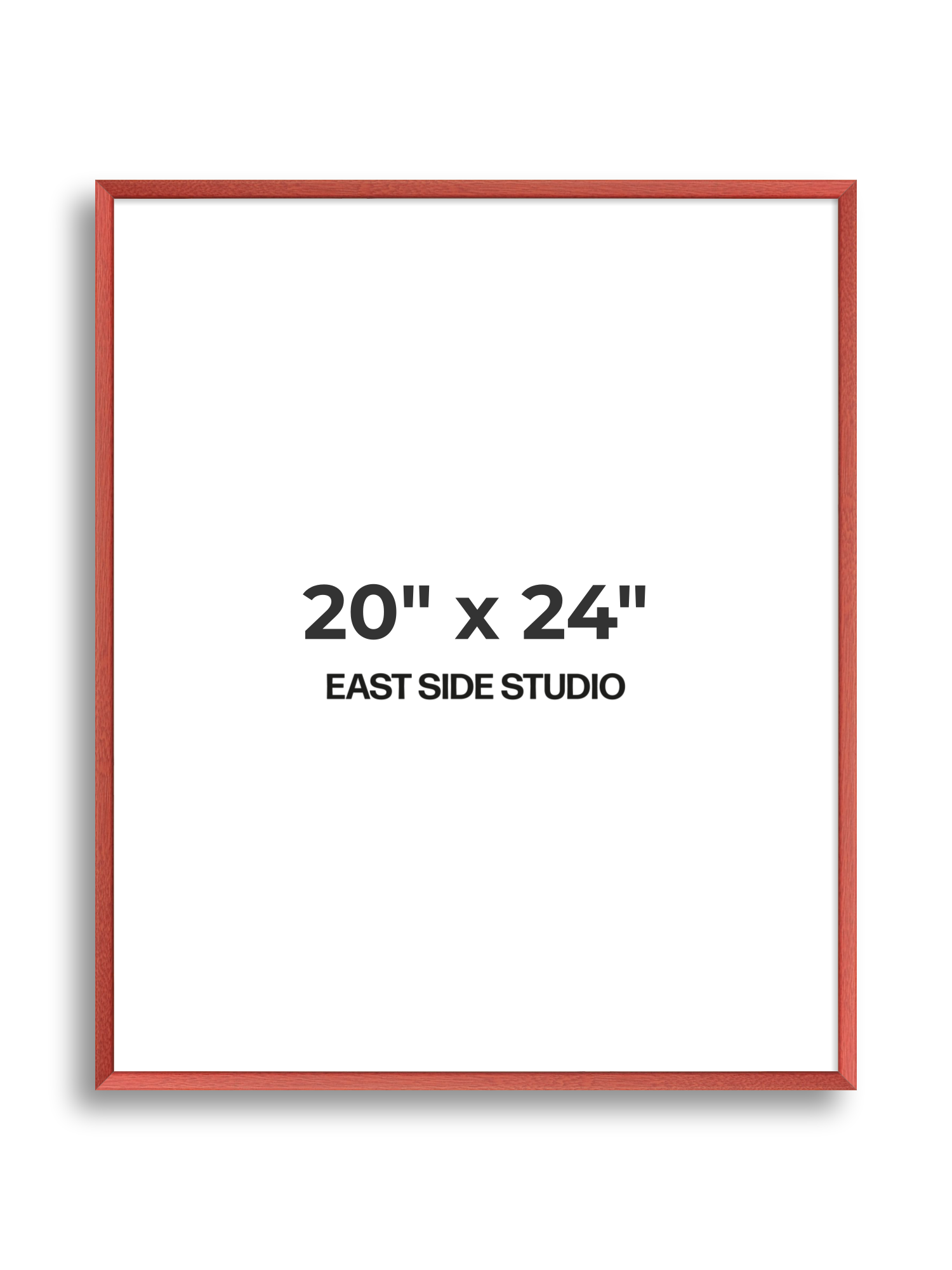 Blossom Red Stain 20" x 24" picture frame