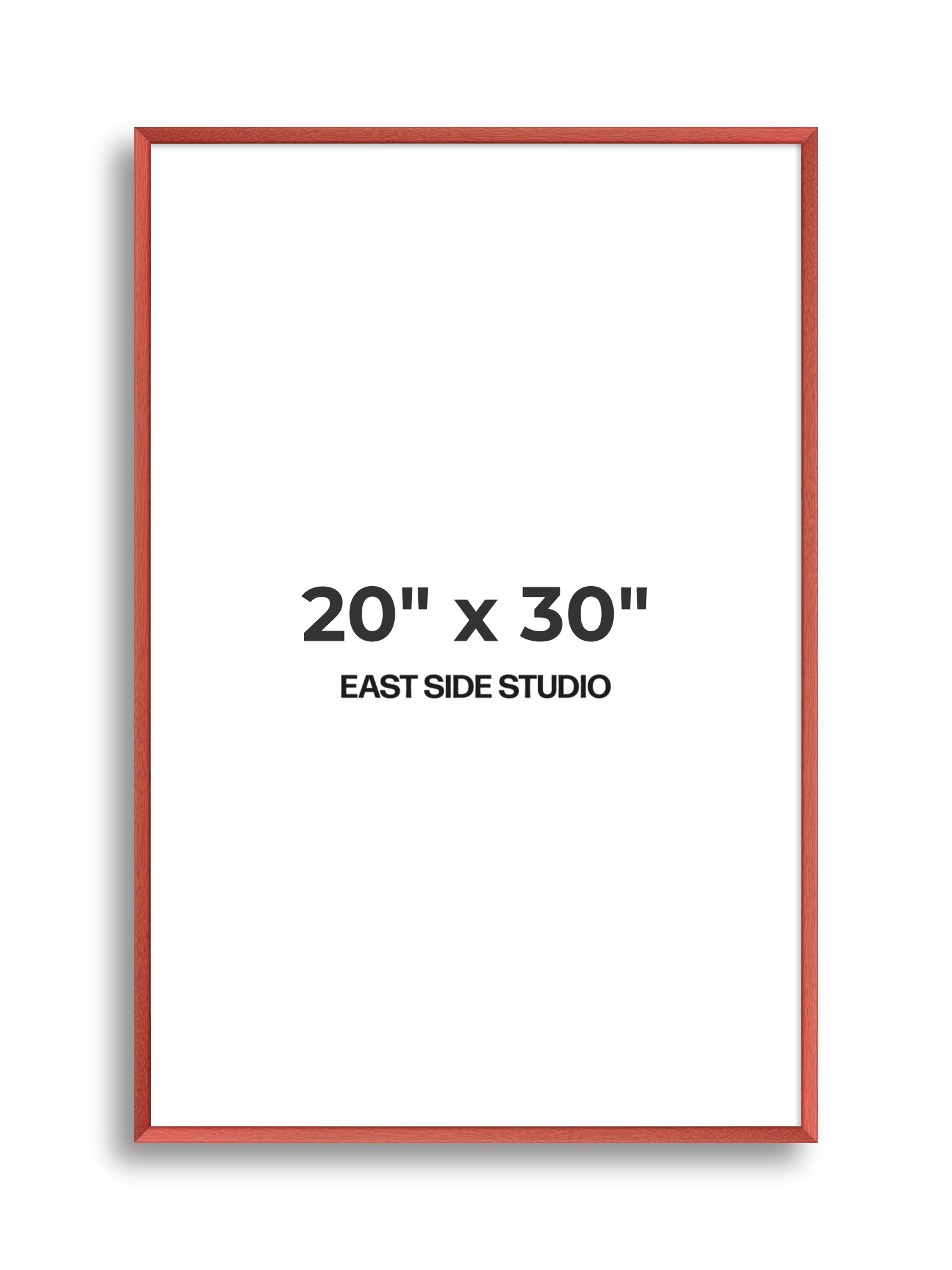 Blossom Red Stain 20" x 30" picture frame