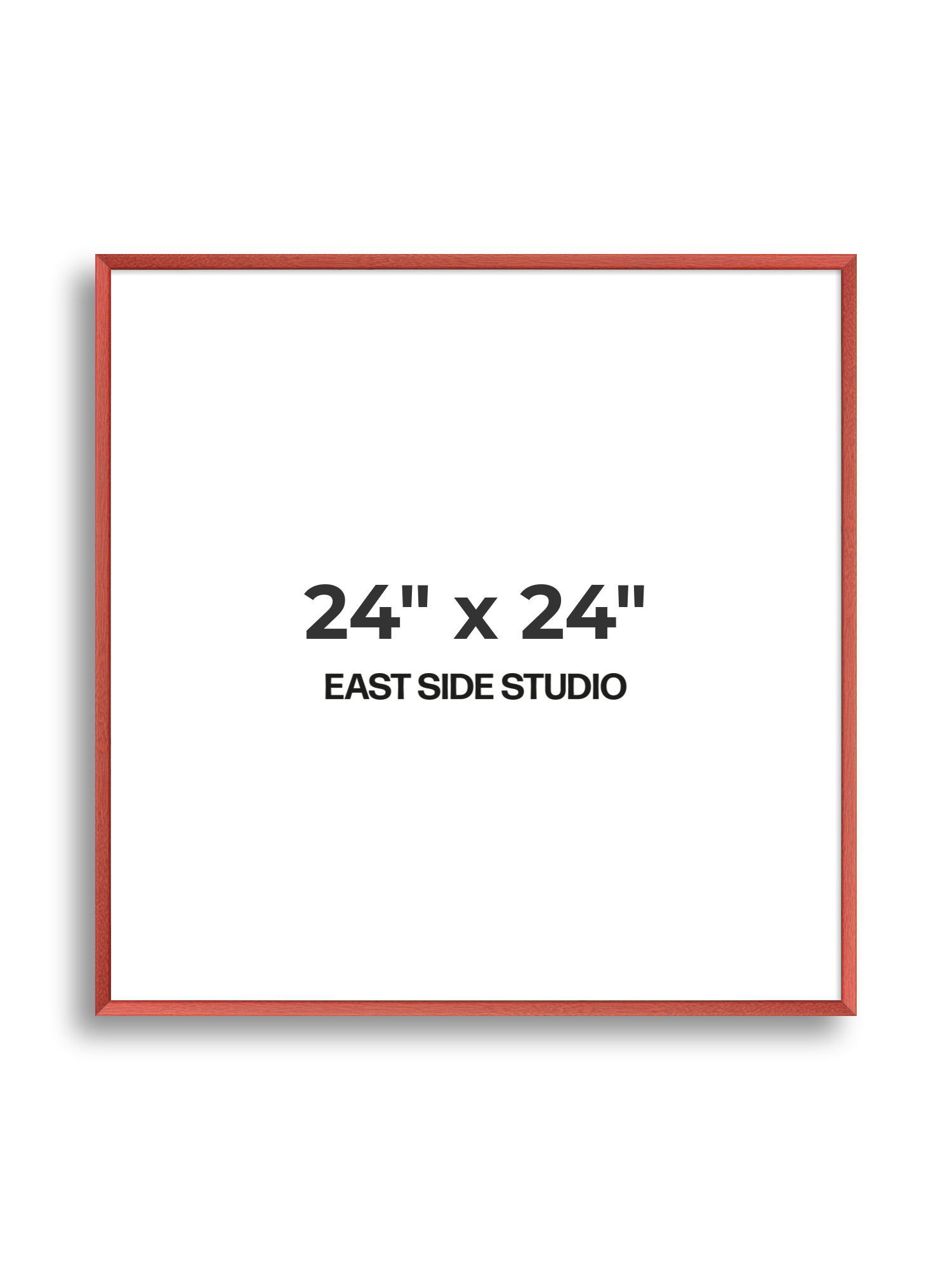 Blossom Red Stain 24" x 24" picture frame