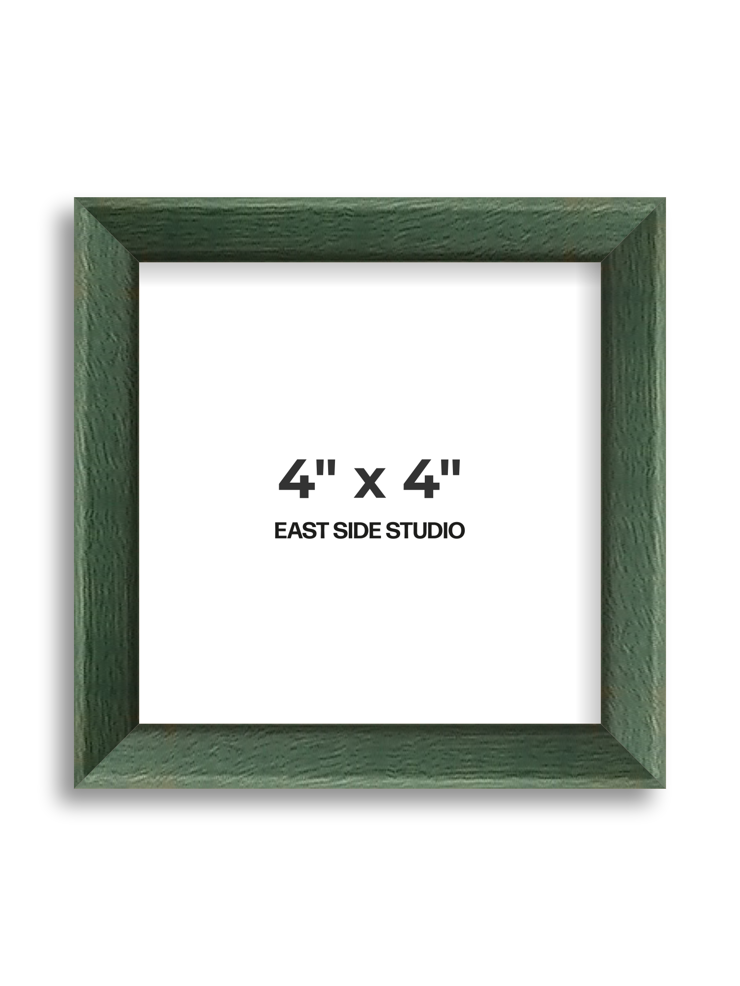 Forest Green Stain 4" x 4" picture frame