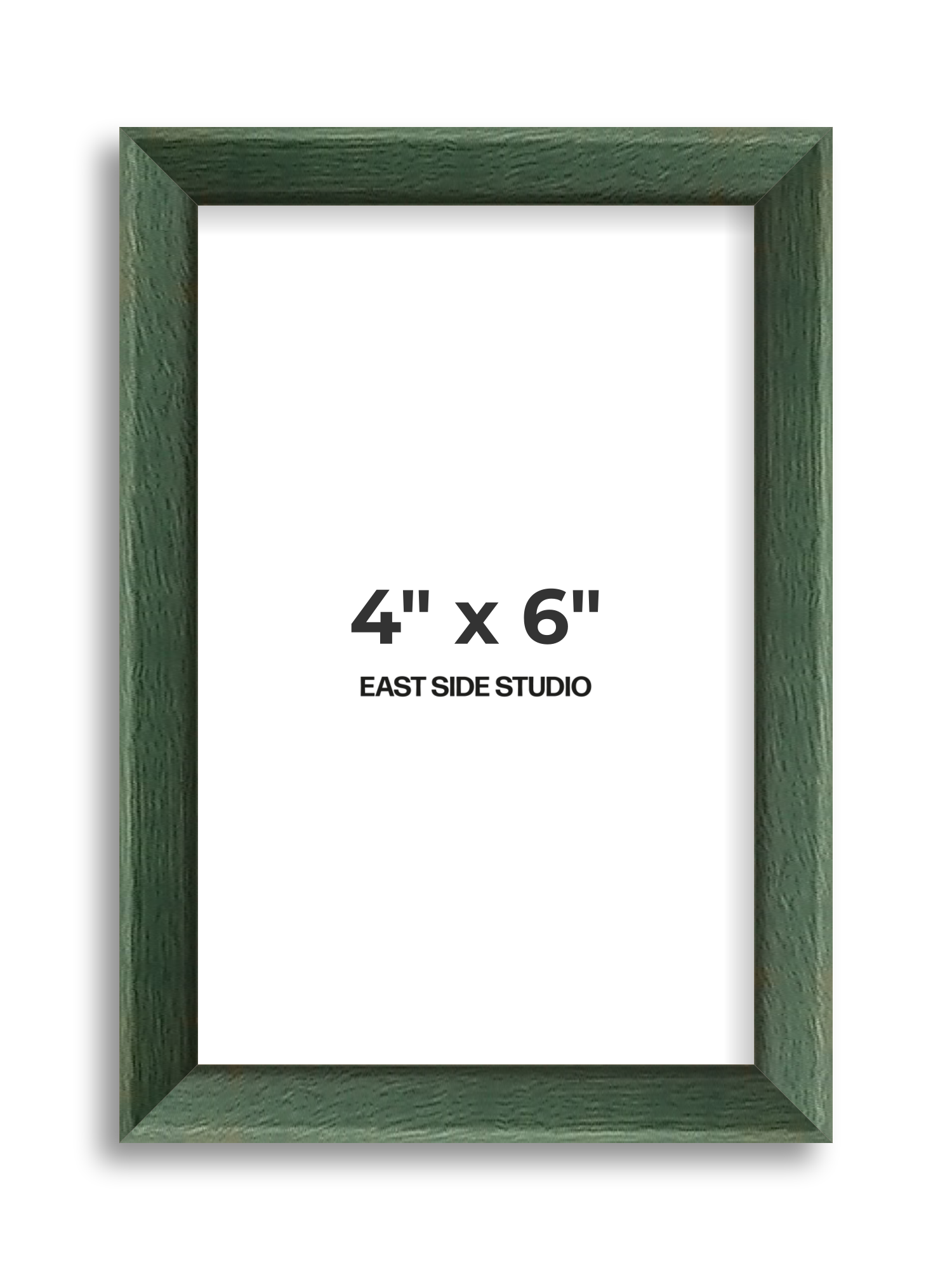 Forest Green Stain 4" x 6" picture frame