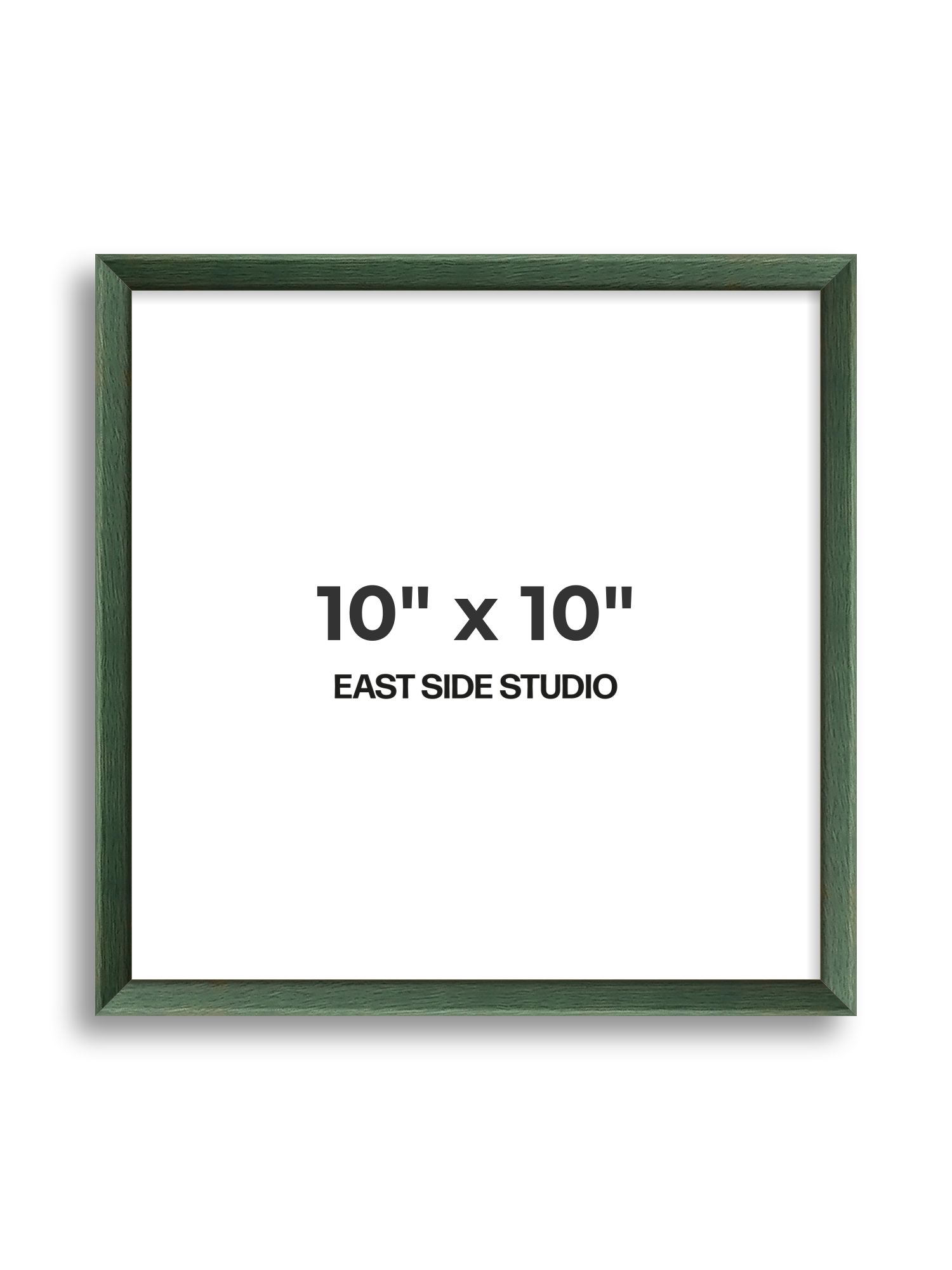 Forest Green Stain 10" x 10" picture frame