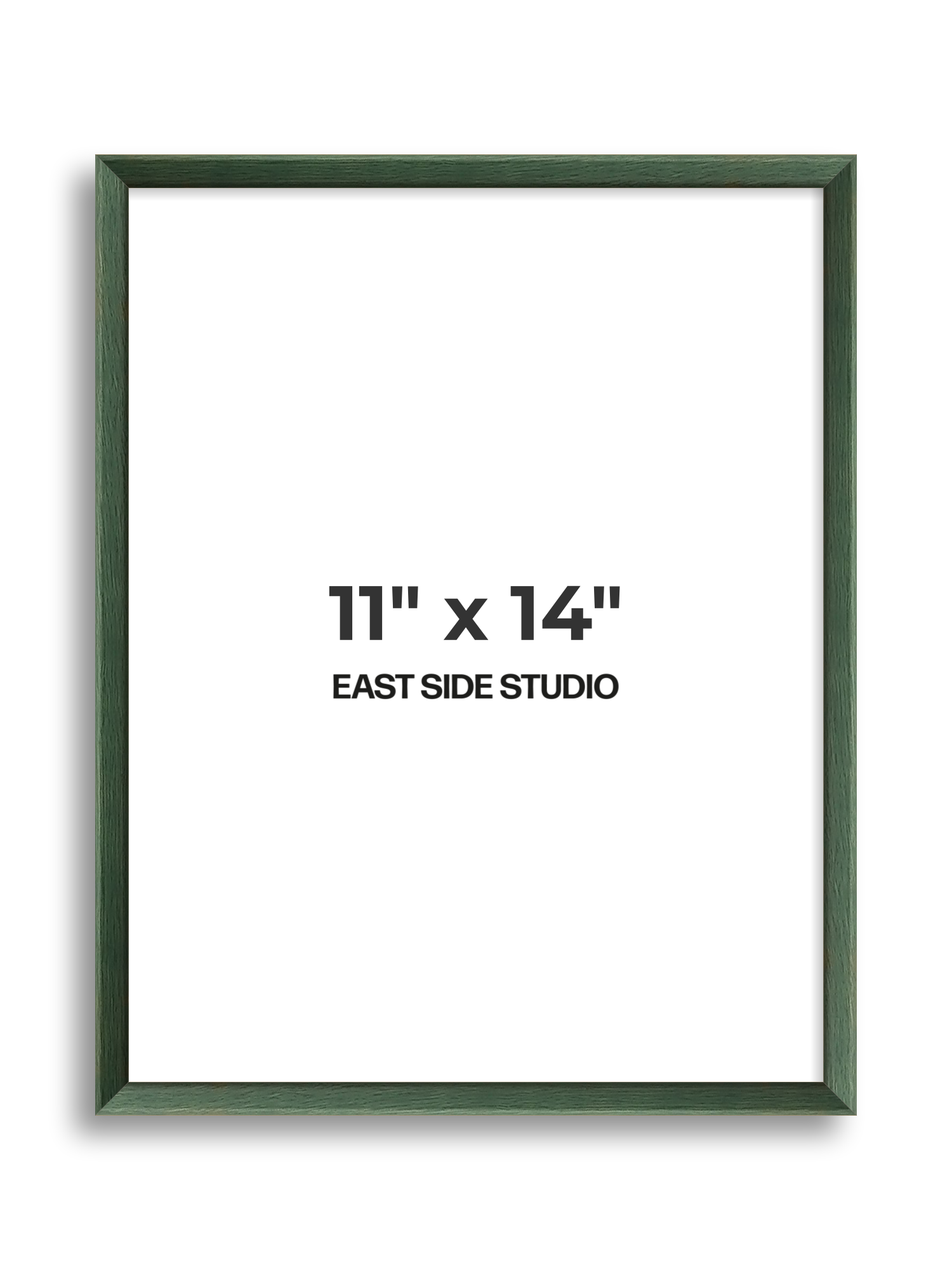 Forest Green Stain 11" x 14" picture frame