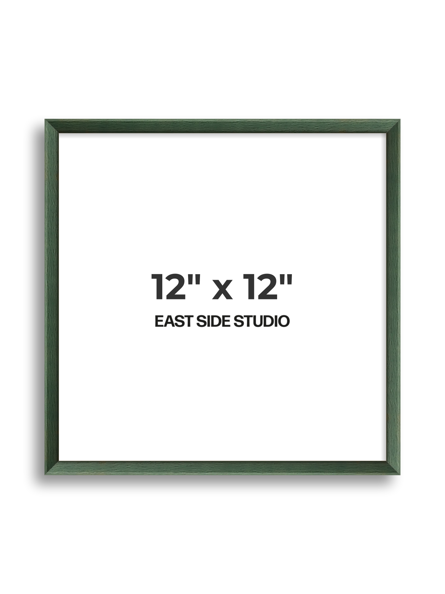 Forest Green Stain 12" x 12" picture frame