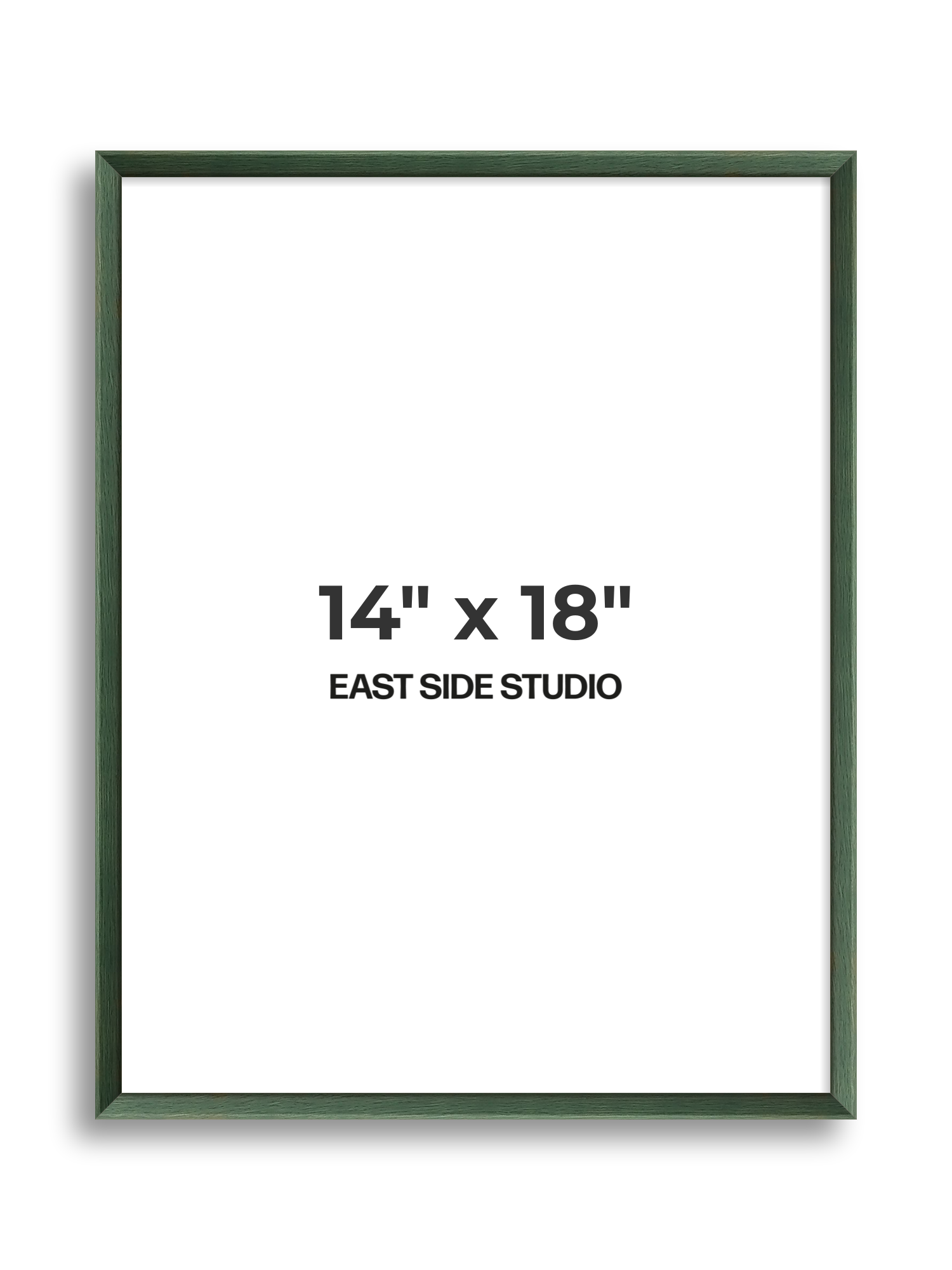 Forest Green Stain 14" x 18" picture frame