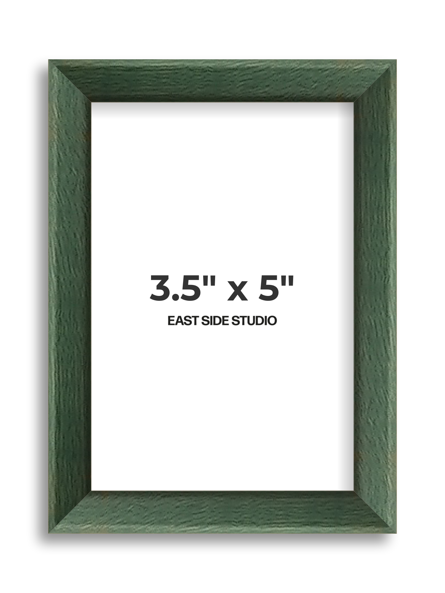 Forest Green Stain 3.5" x 5" picture frame