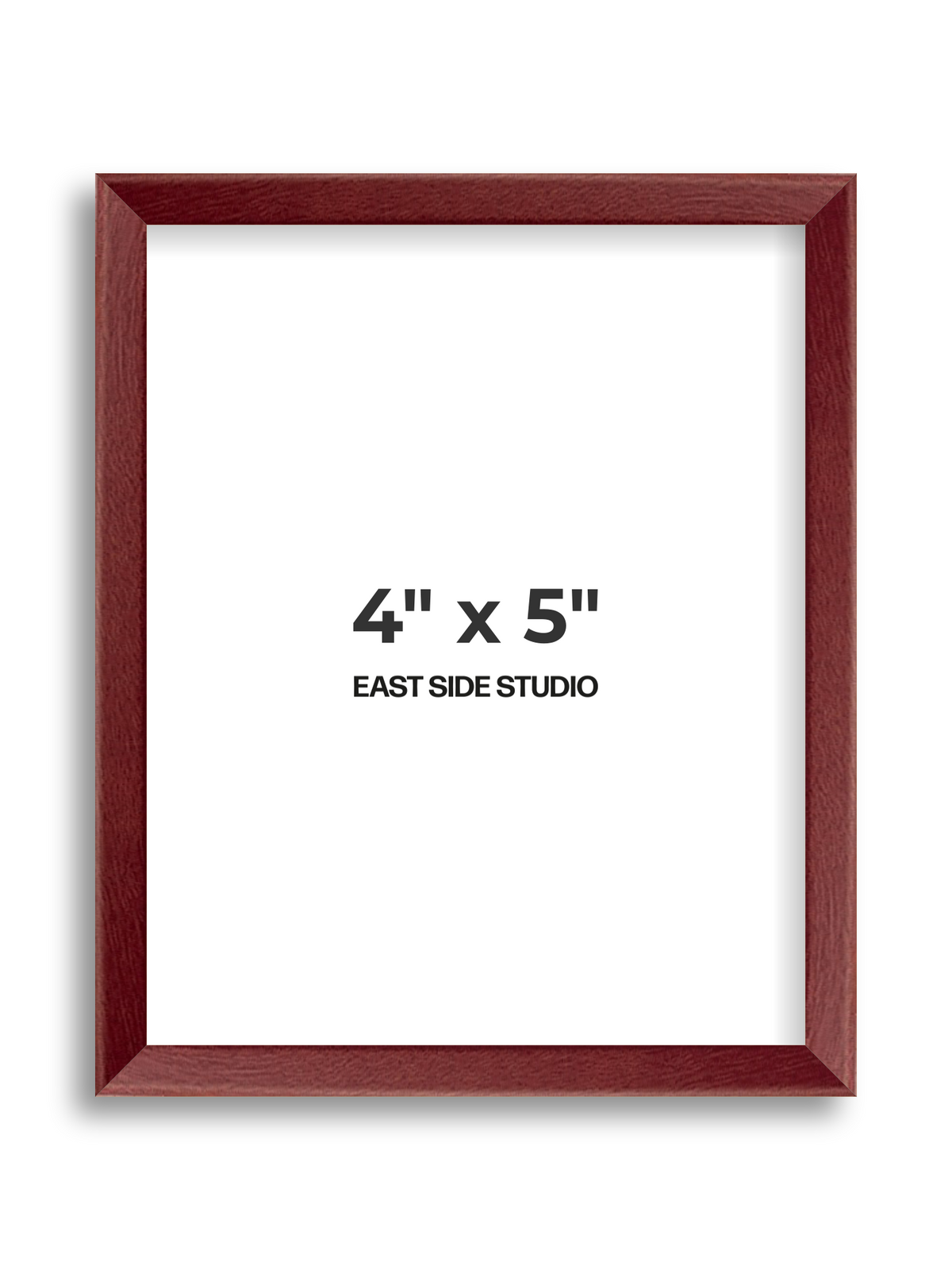 Burgundy 4" x 5" picture frame