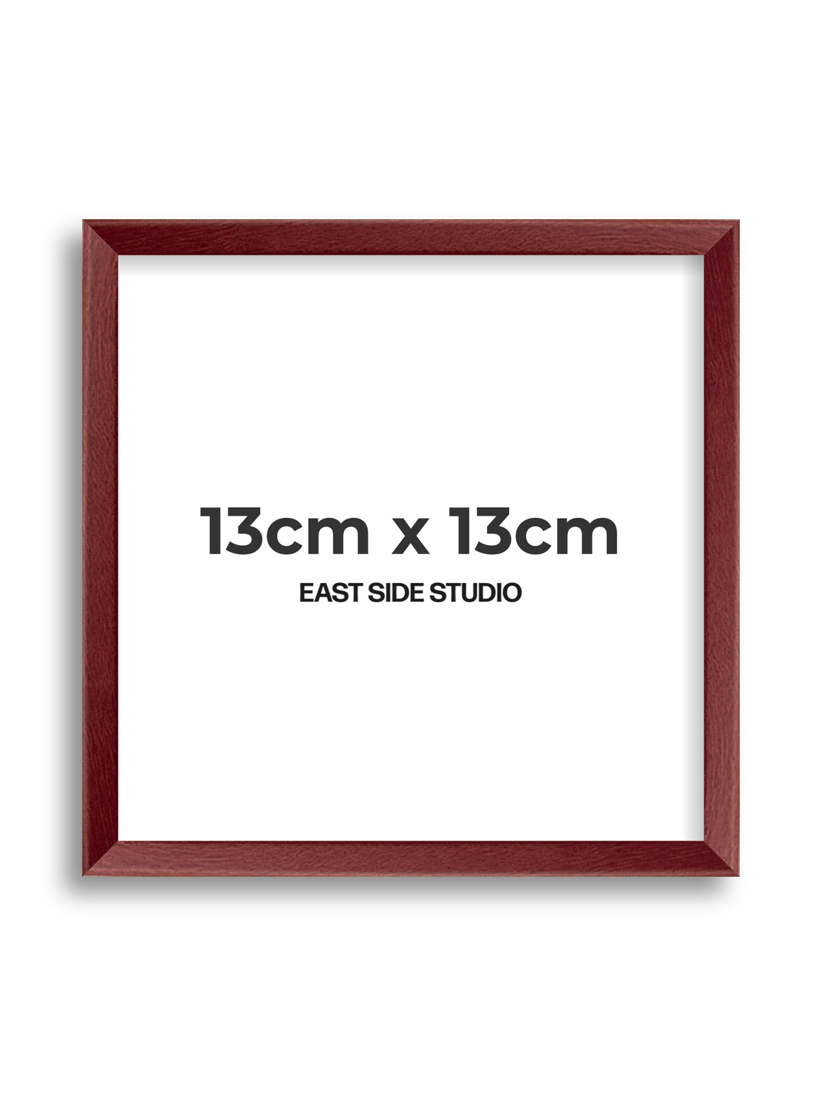 Burgundy 13cm x 13cm picture frame