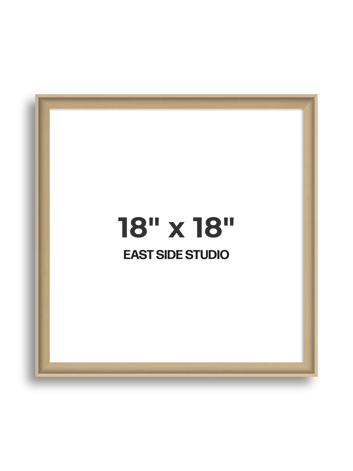Maple 18" x 18" picture frame