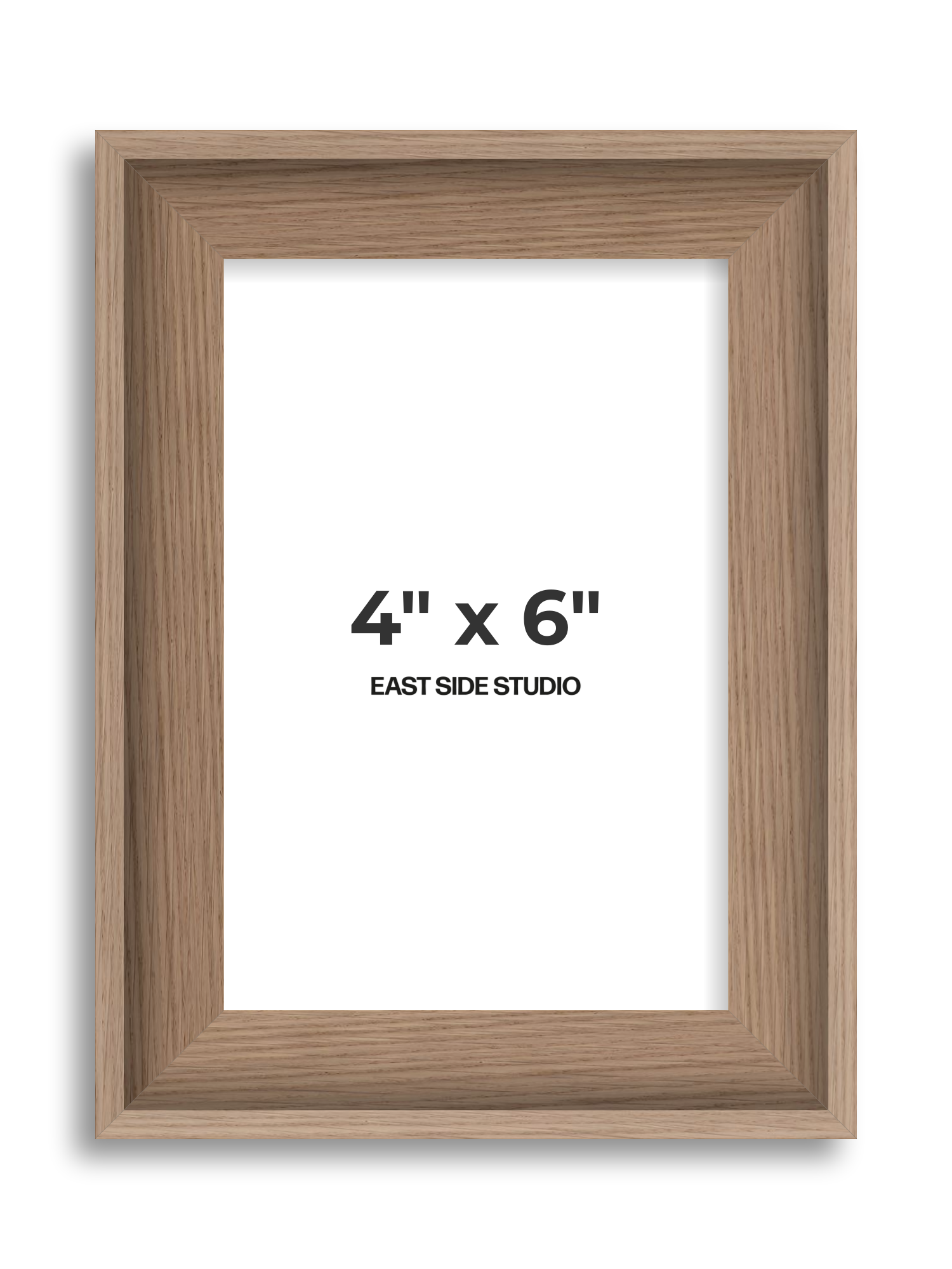 Oak 4" x 6" picture frame