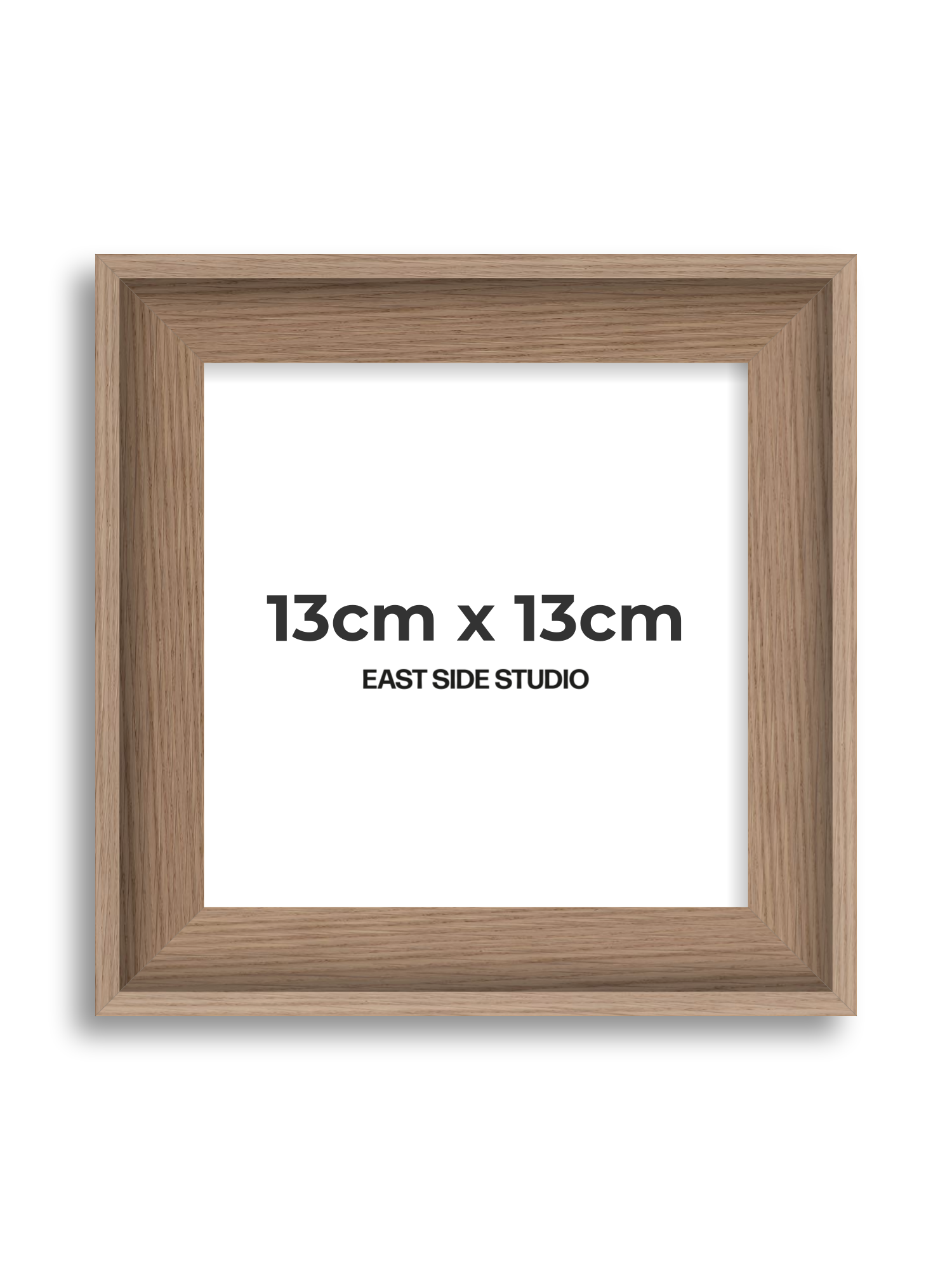 Oak 13cm x 13cm picture frame