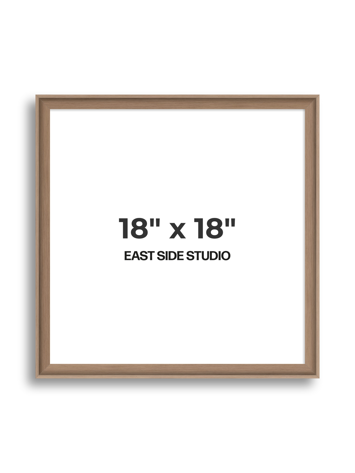 Oak 18" x 18" picture frame