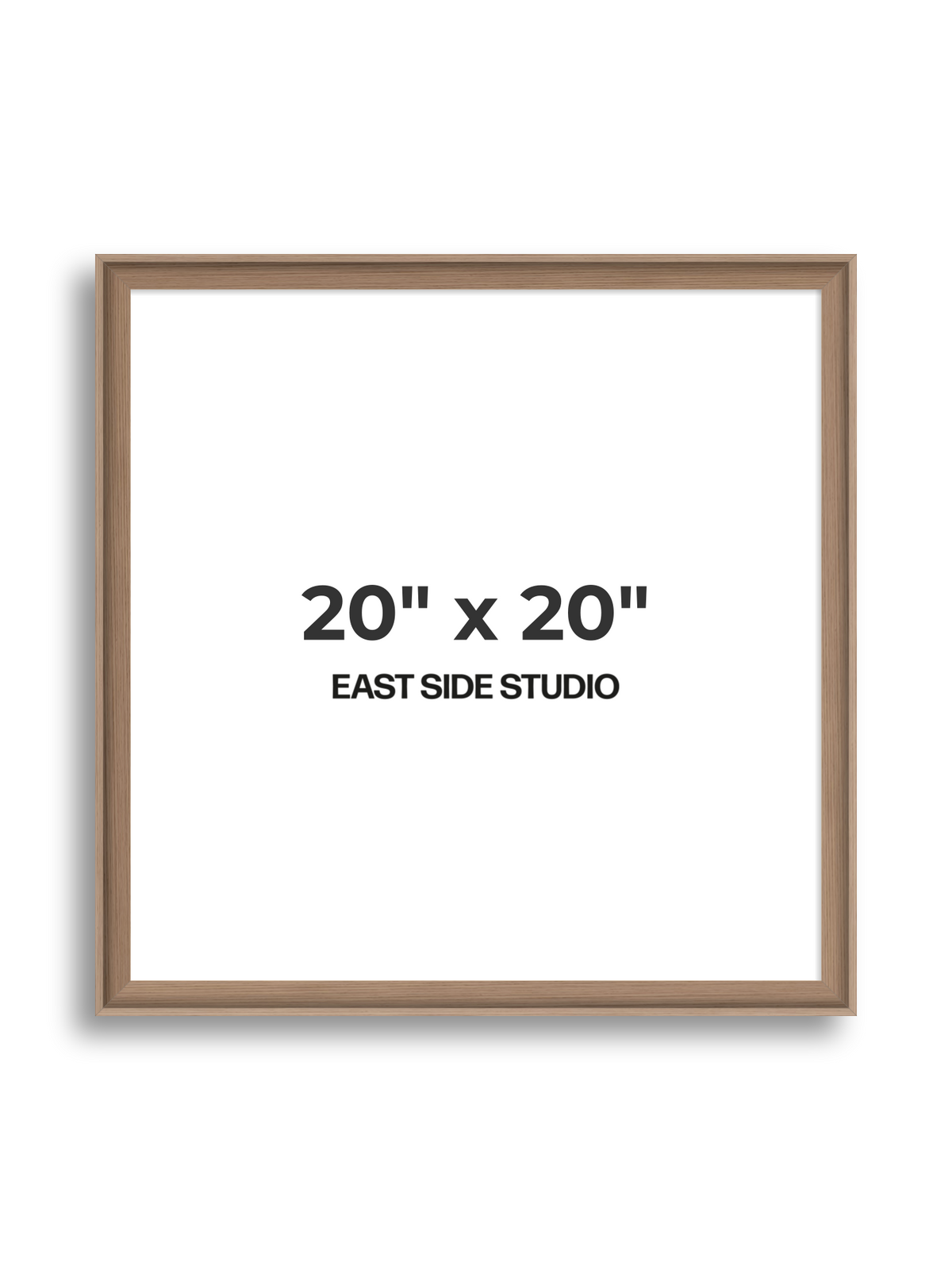 Oak 20" x 20" picture frame