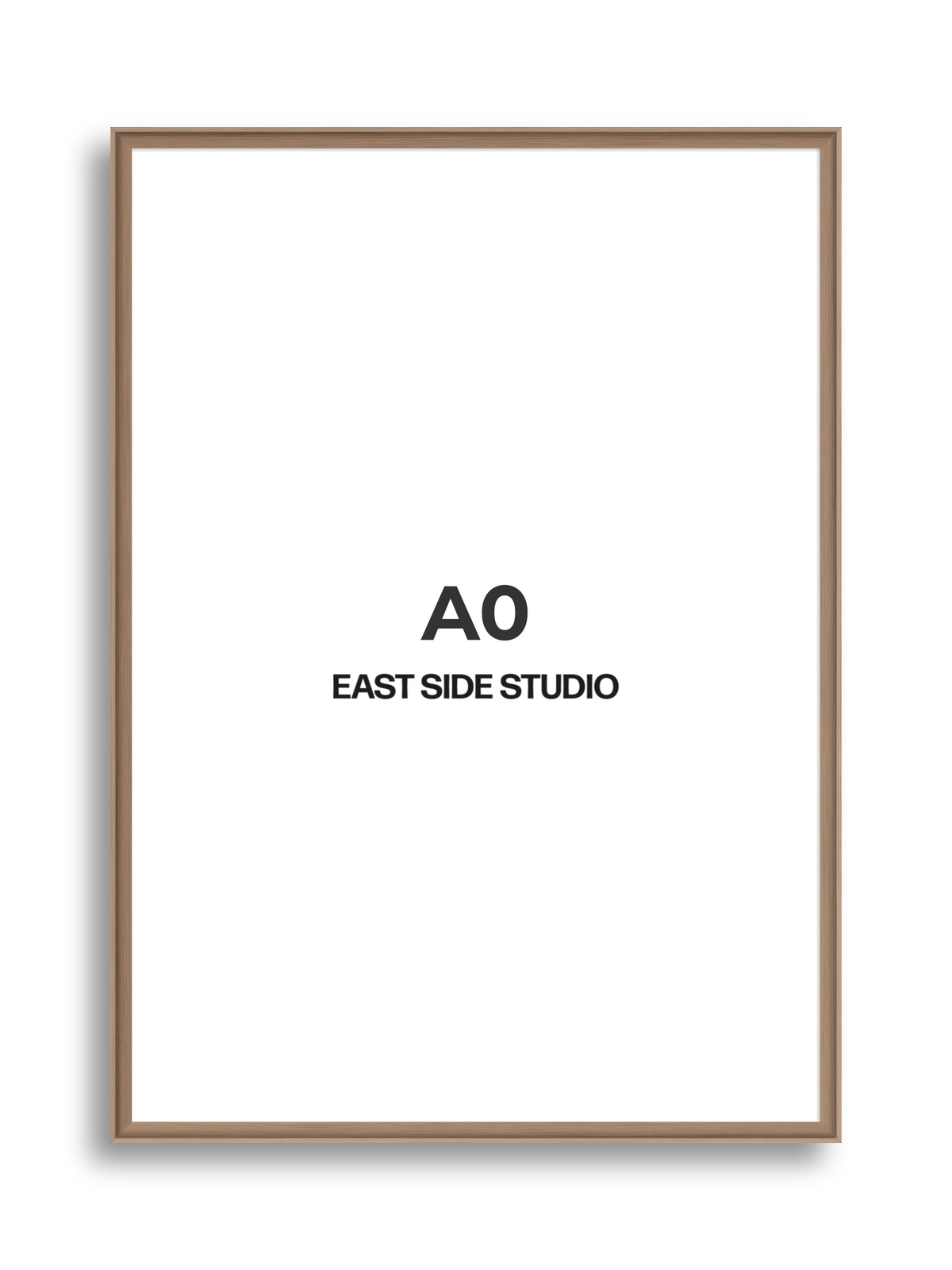 Oak A0 picture frame