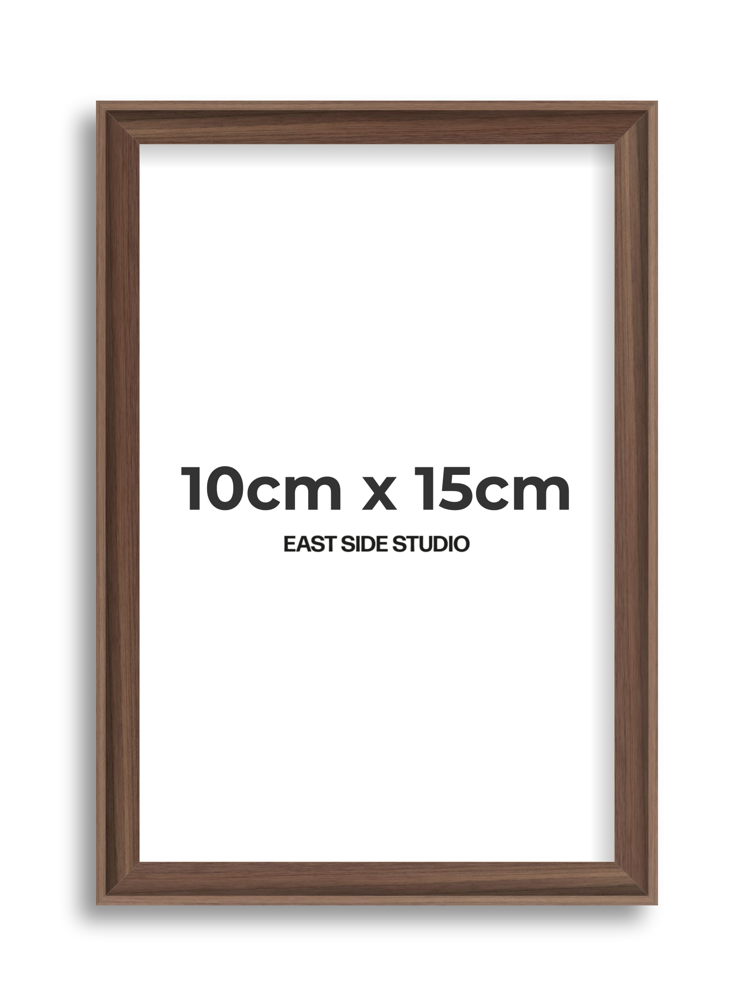 Walnut 10cm x 15cm picture frame