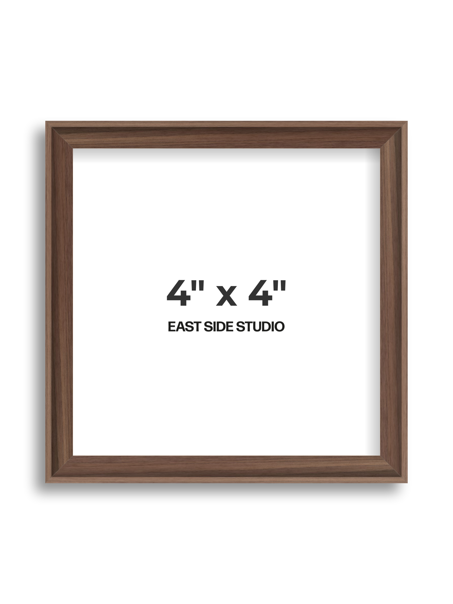 Walnut 4" x 4" picture frame