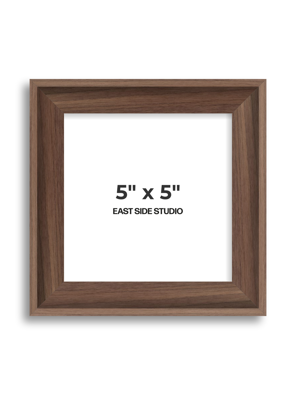 Walnut 5" x 5" picture frame