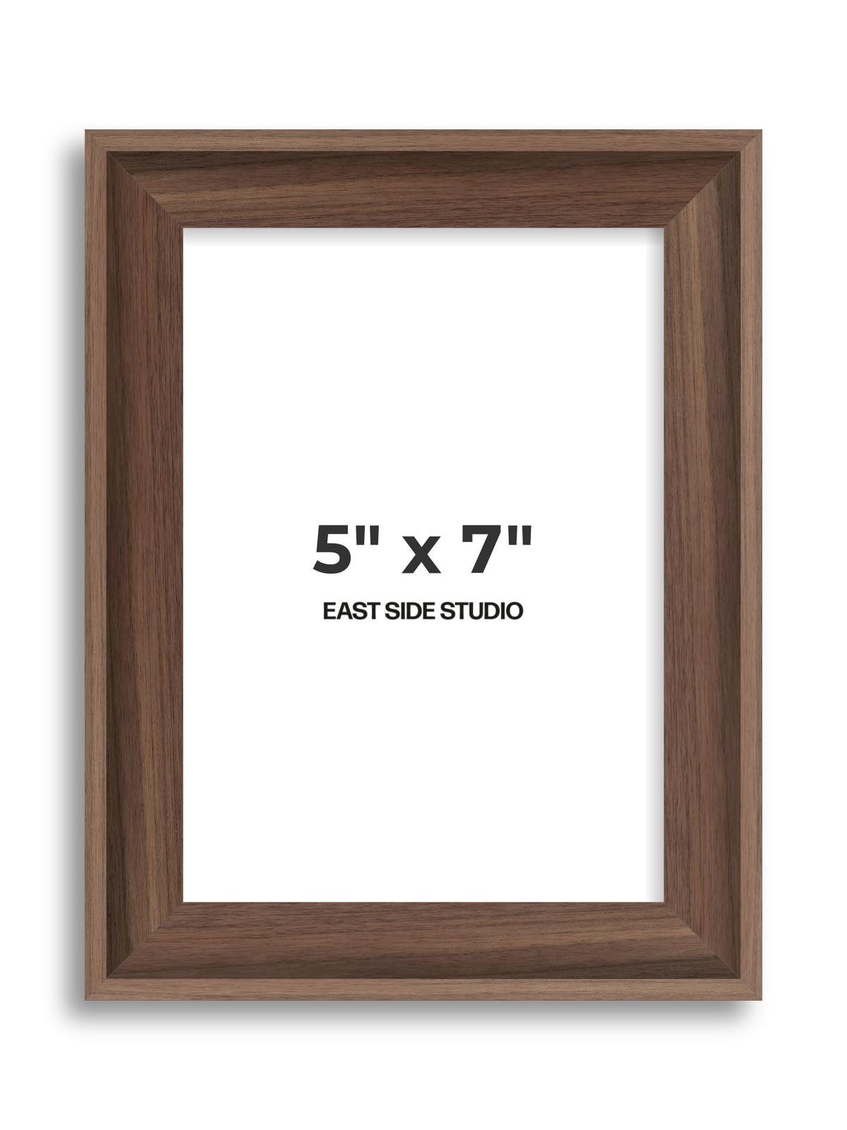 Walnut 5" x 7" picture frame
