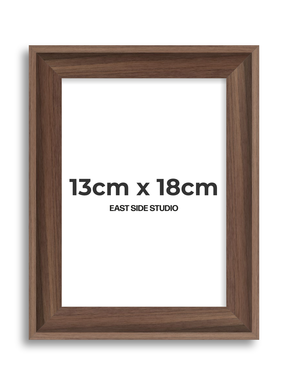 Walnut 13cm x 18cm picture frame