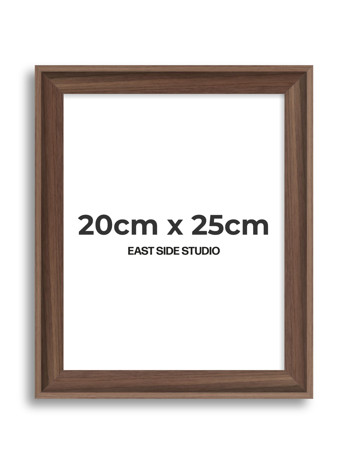 Walnut 20cm x 25cm picture frame