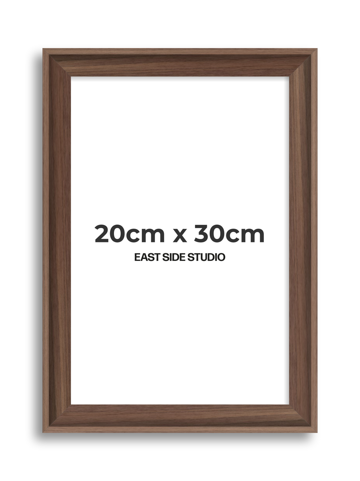 Walnut 20cm x 30cm picture frame