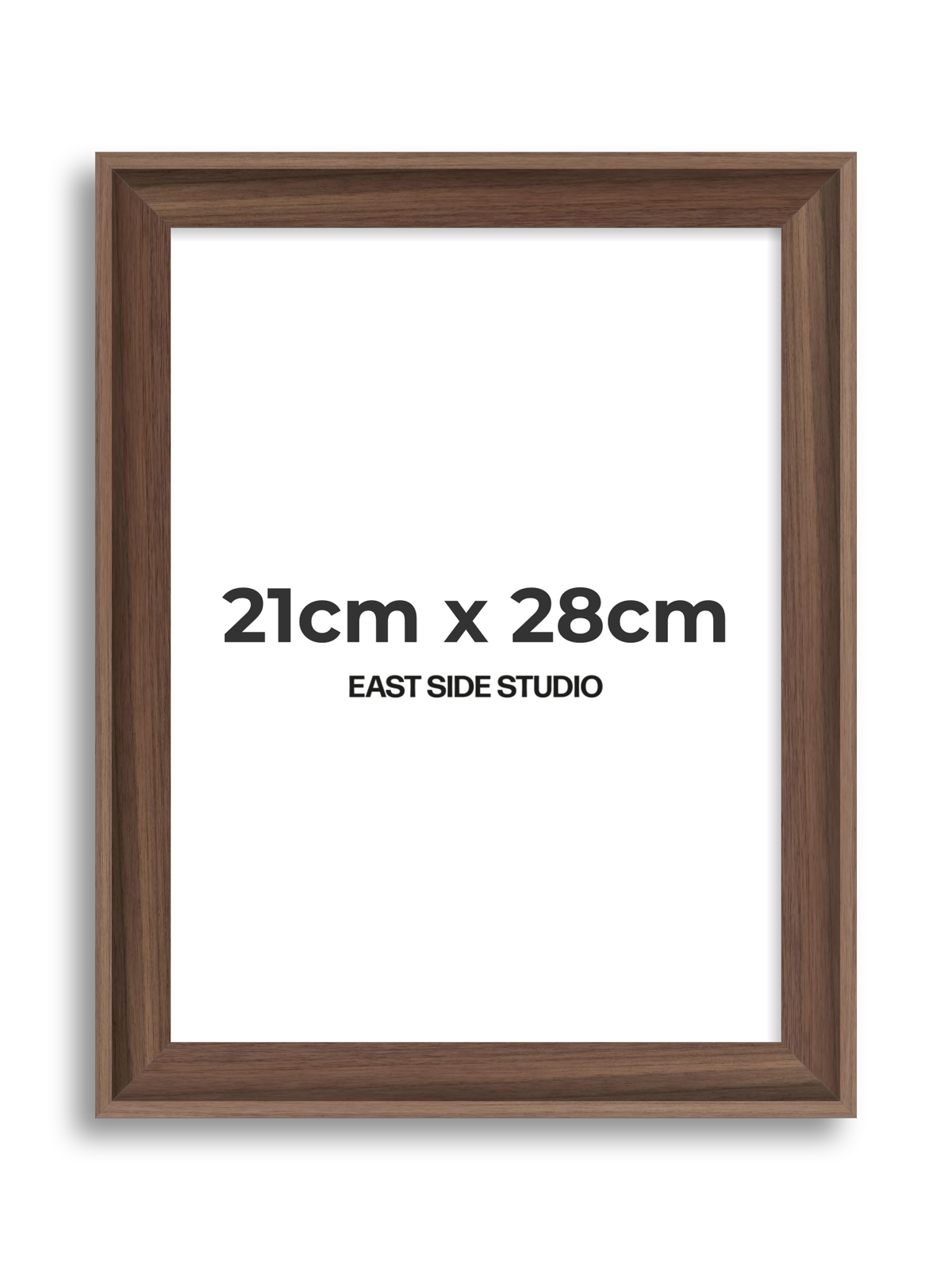 Walnut 21cm x 28cm picture frame