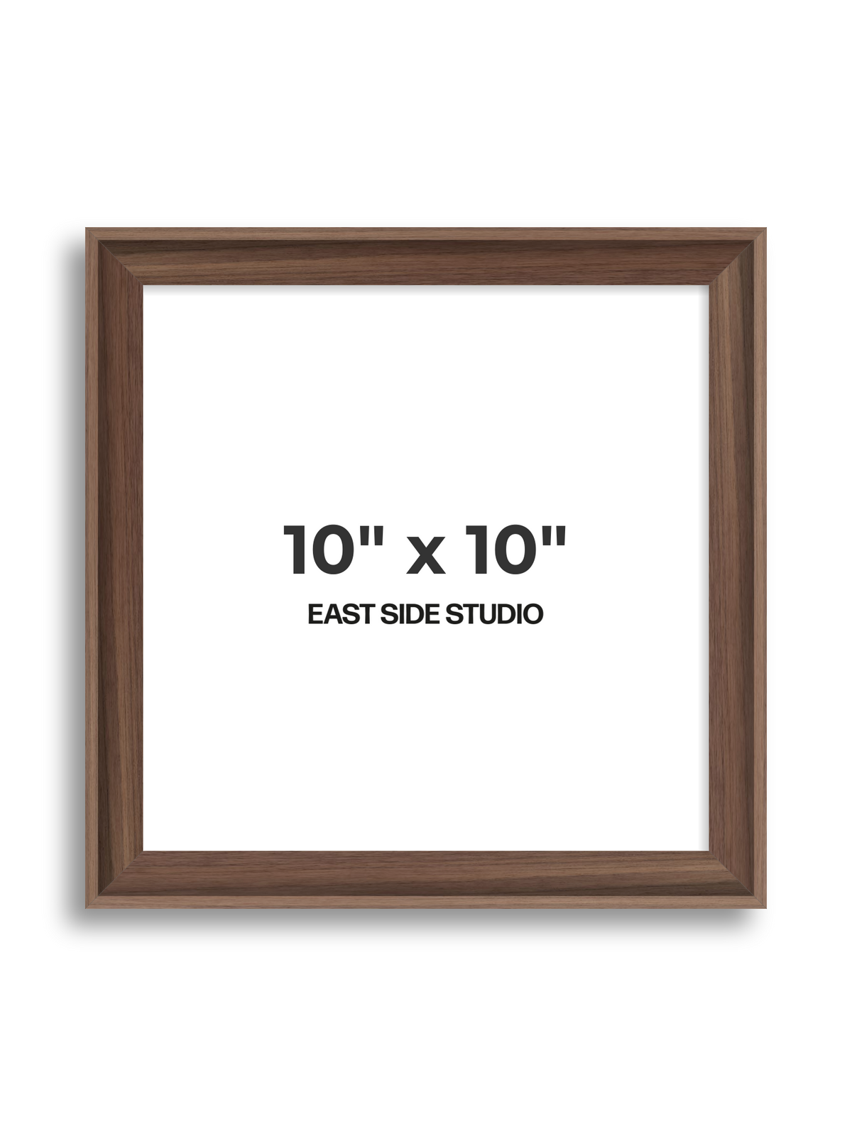 Walnut 10" x 10" picture frame