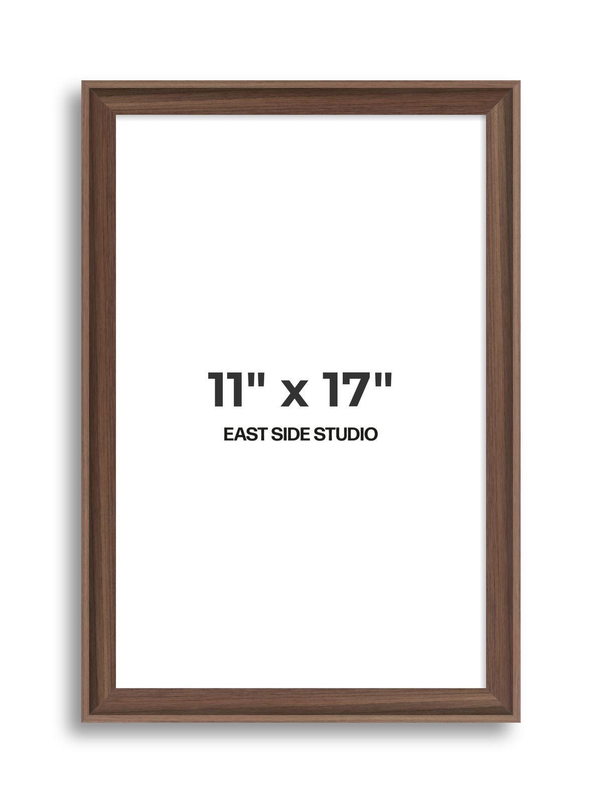 Walnut 11" x 17" picture frame