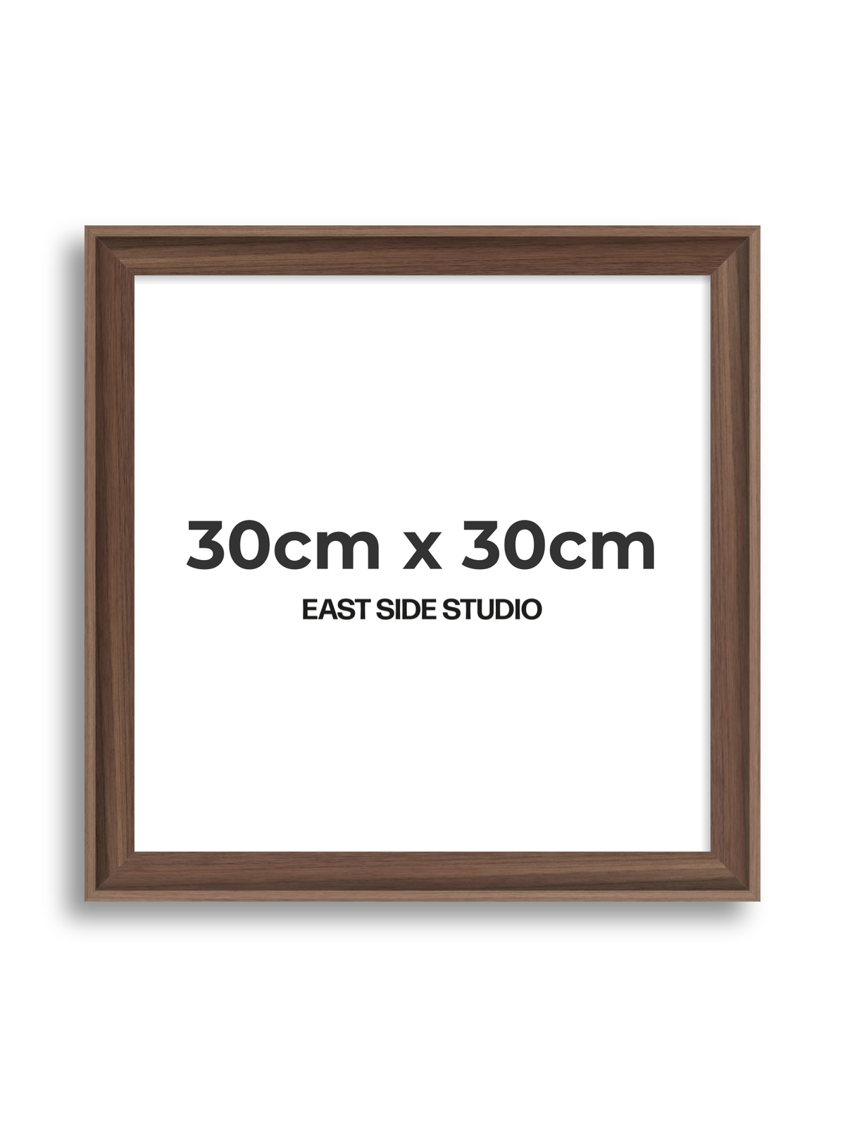 Walnut 30cm x 30cm picture frame