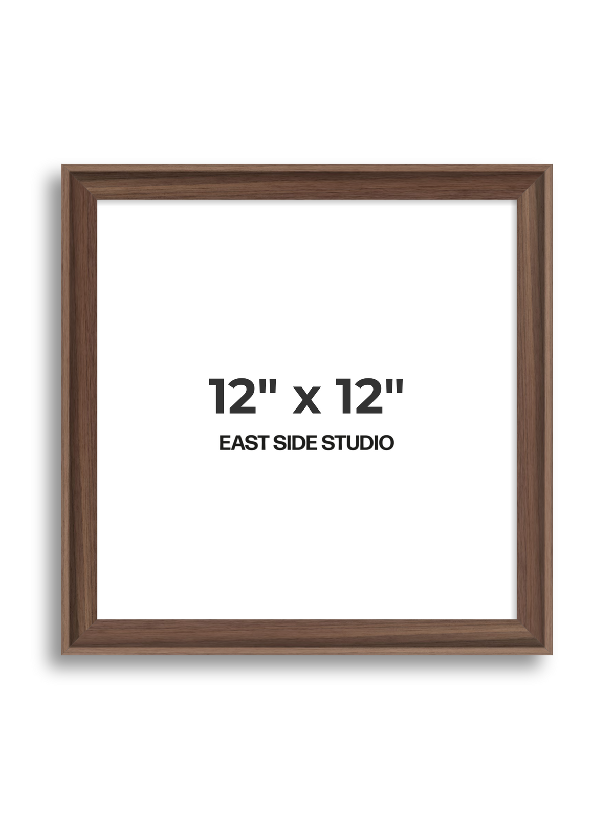 Walnut 12" x 12" picture frame