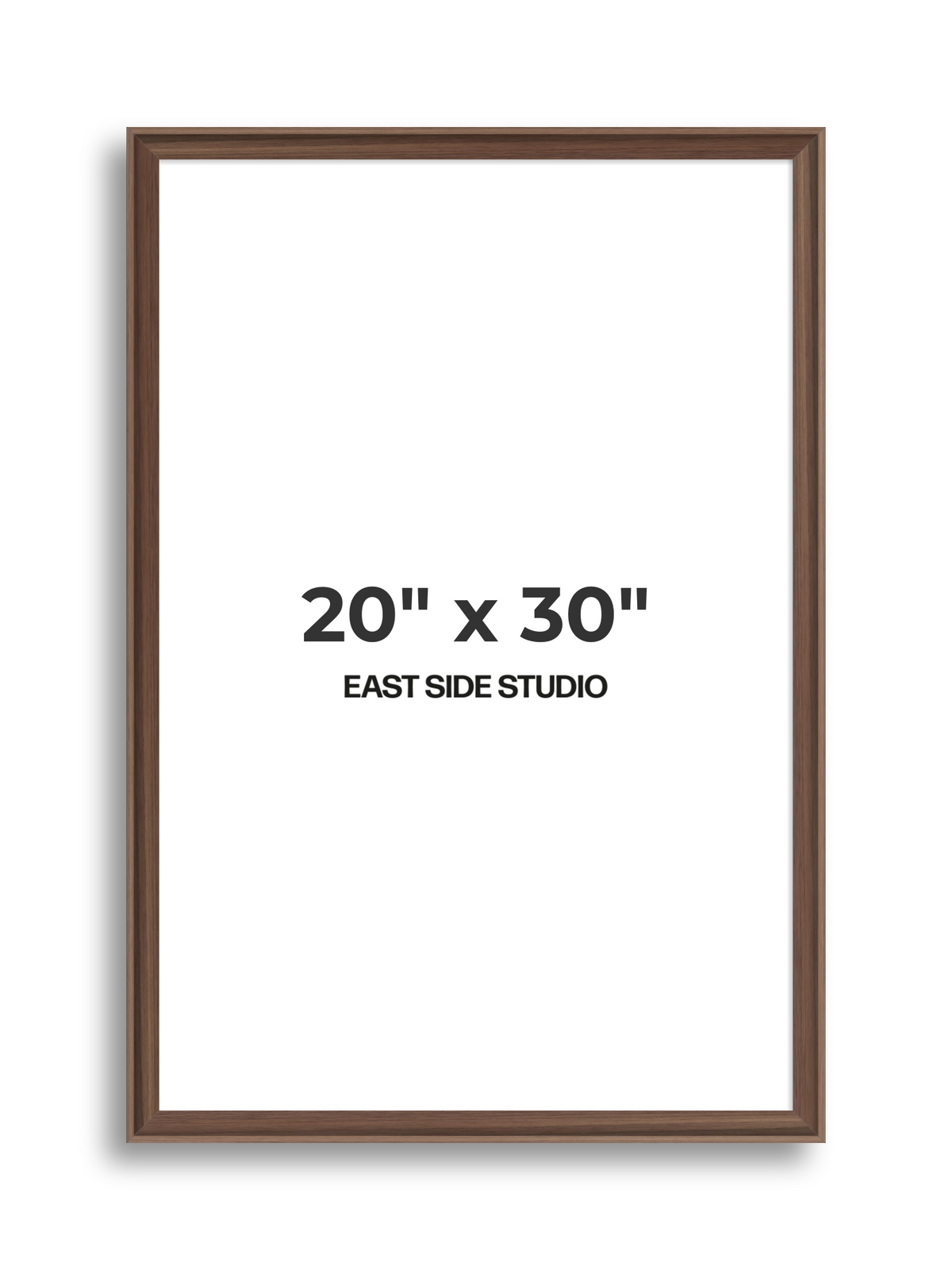 Walnut 20" x 30" picture frame