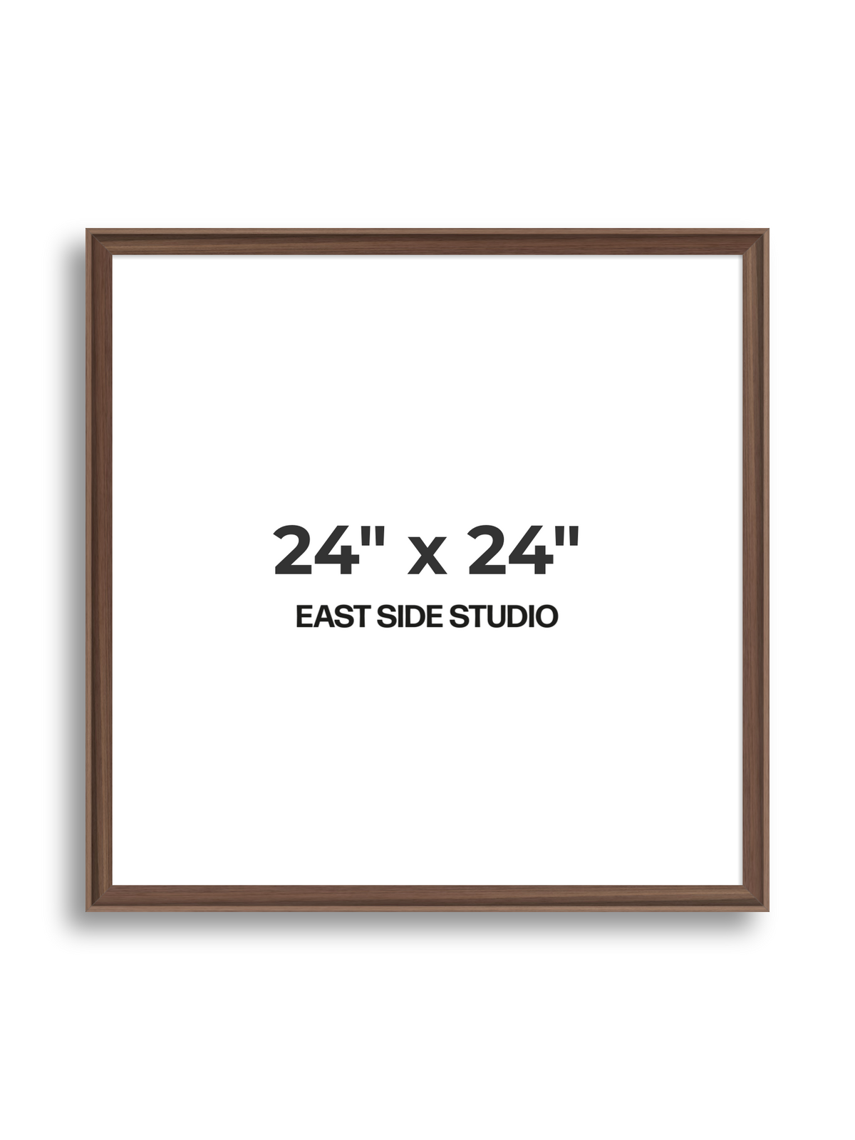 Walnut 24" x 24" picture frame