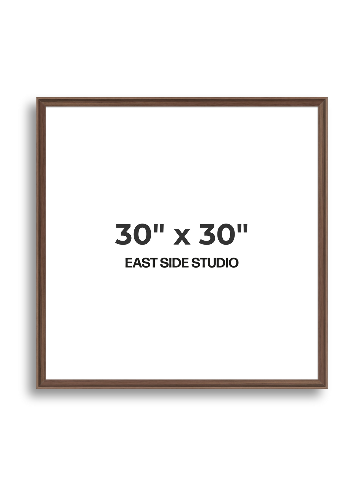 Walnut 30" x 30" picture frame