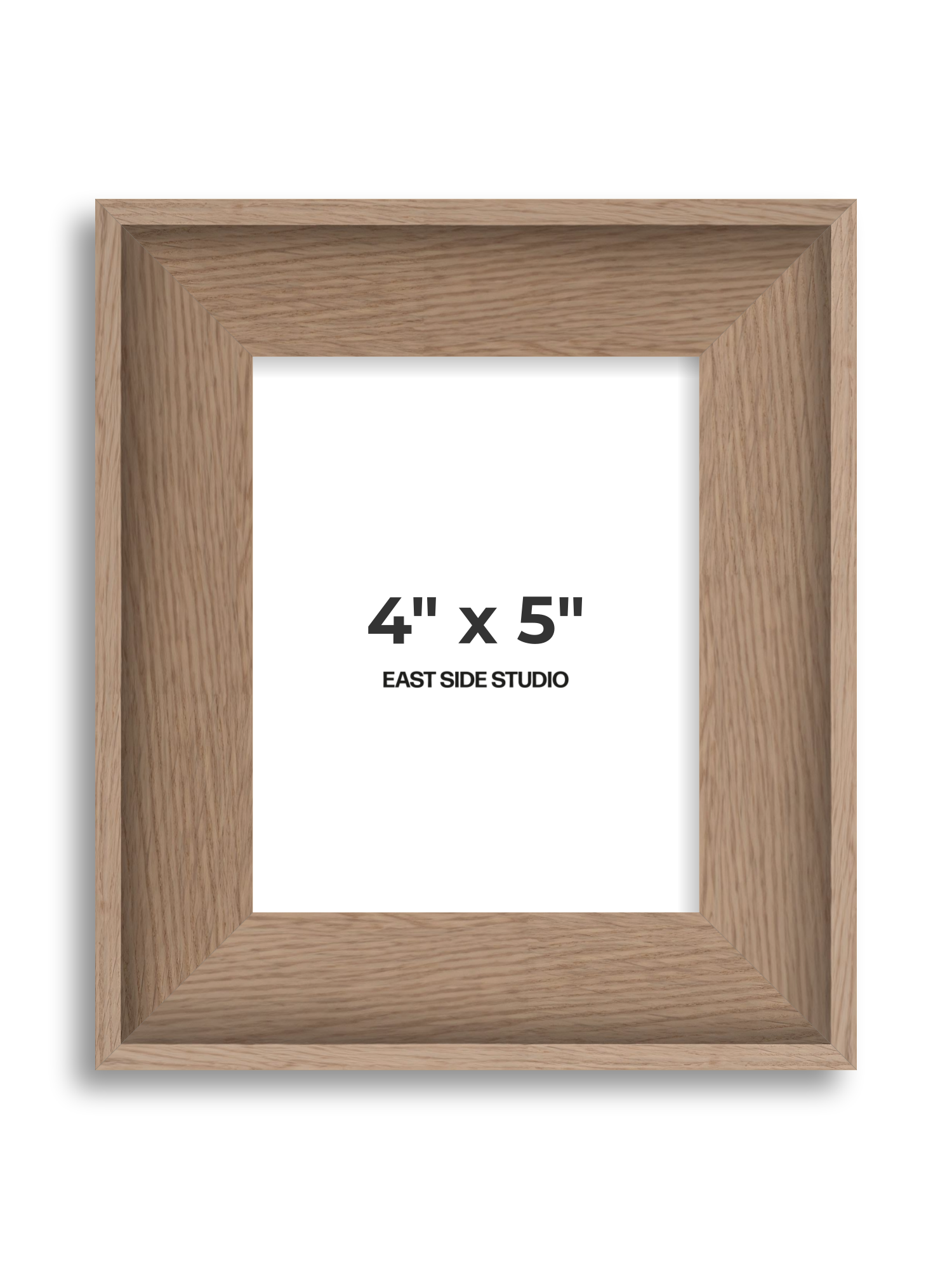 Oak 4" x 5" picture frame