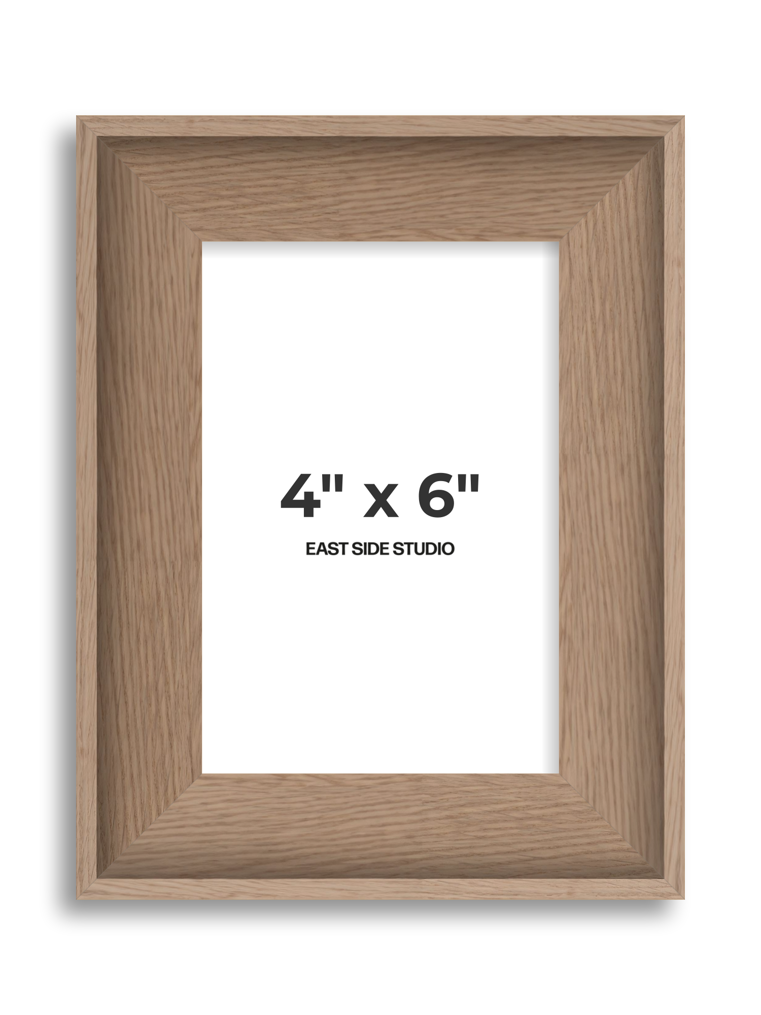 Oak 4" x 6" picture frame