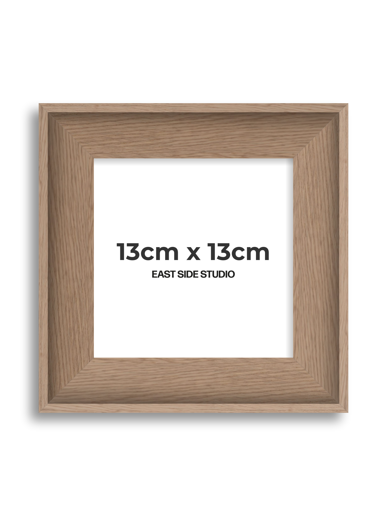 Oak 13cm x 13cm picture frame