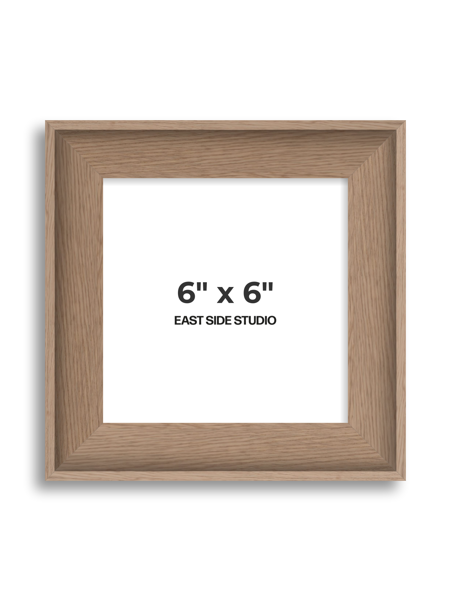 Oak 6" x 6" picture frame