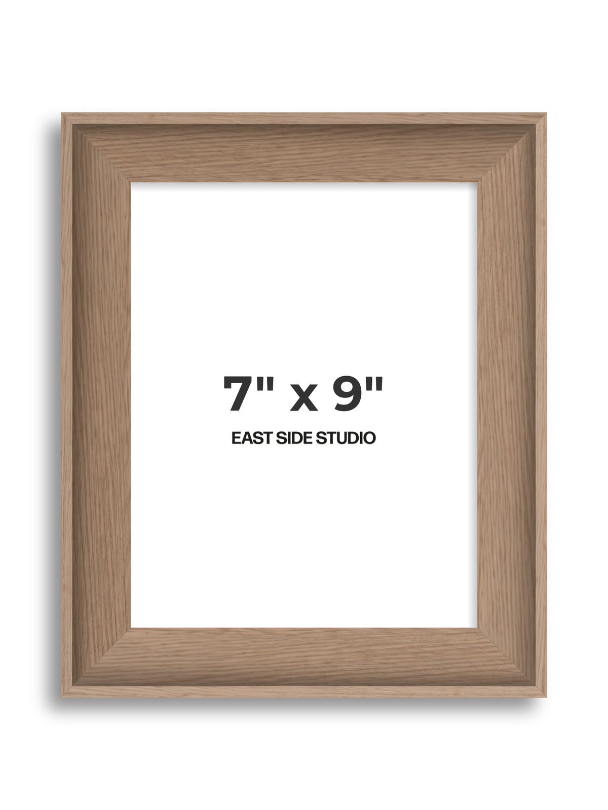 Oak 7" x 9" picture frame