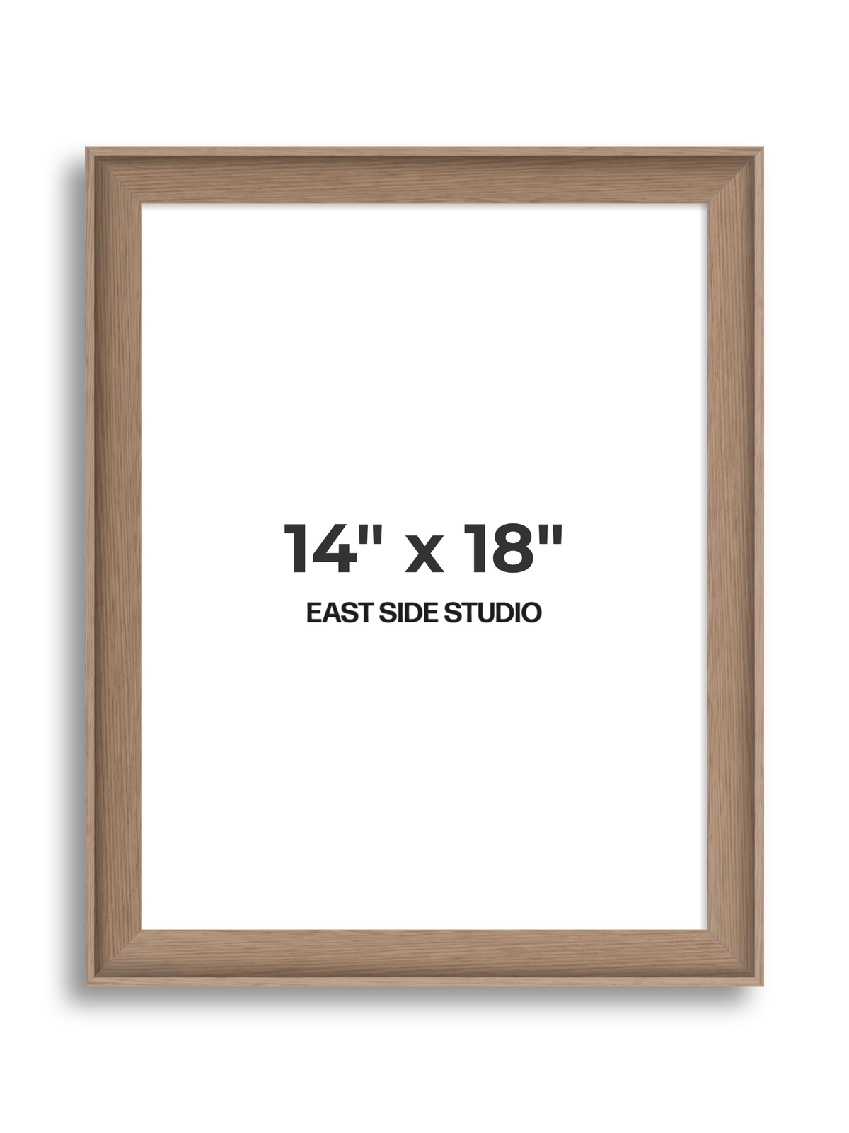 Oak 14" x 18" picture frame