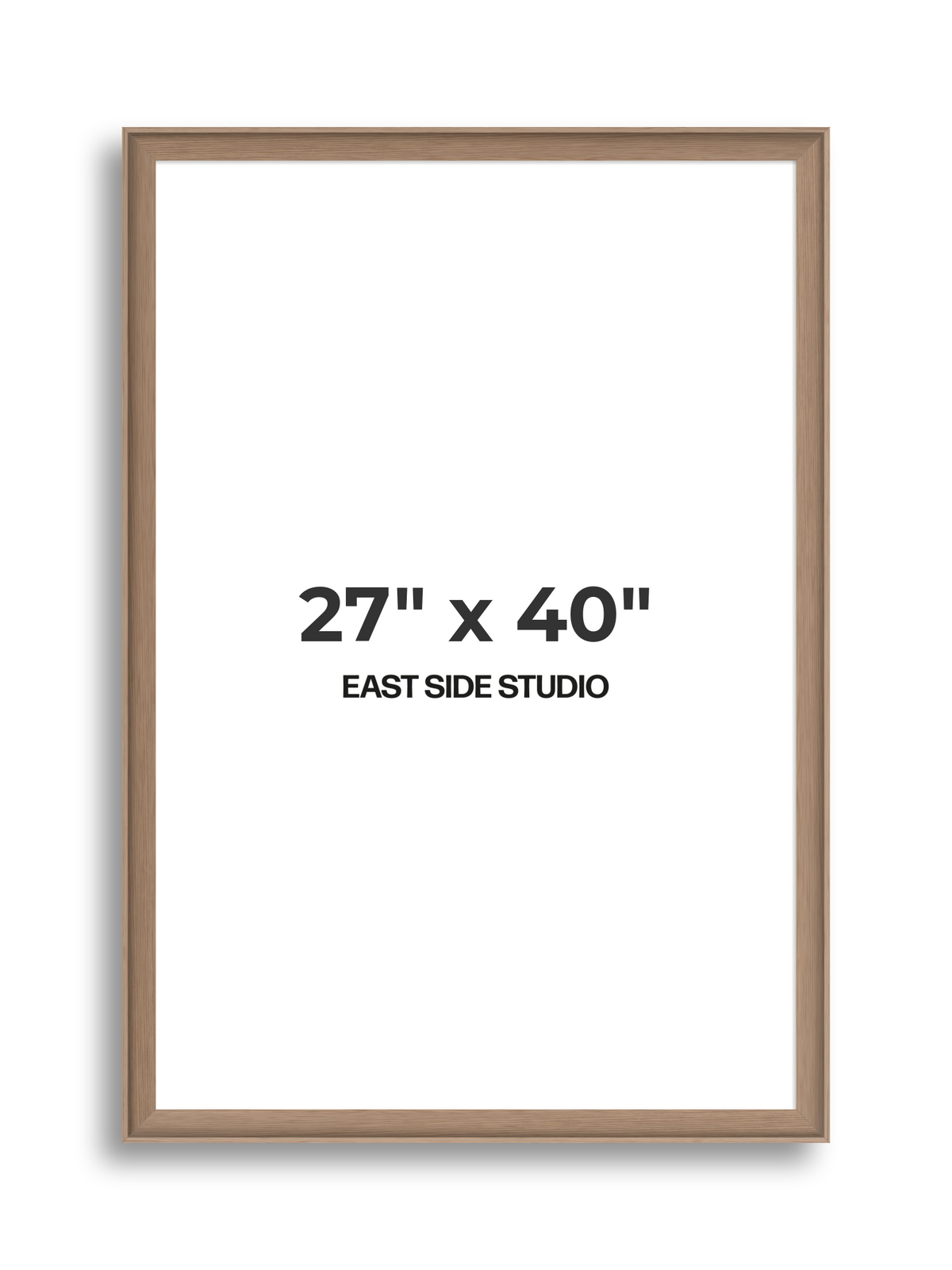 Oak 27" x 40" picture frame