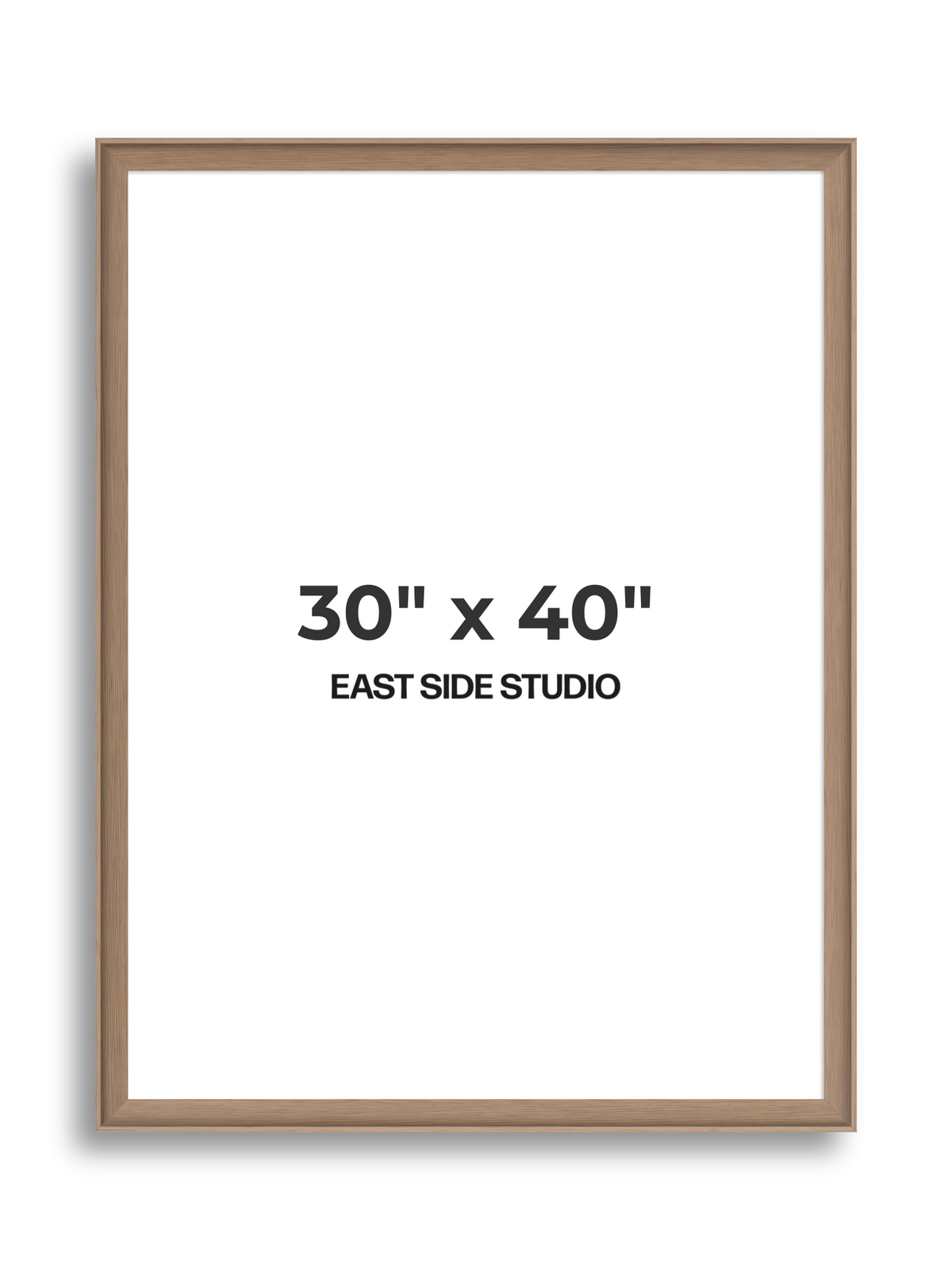 Oak 30" x 40" picture frame