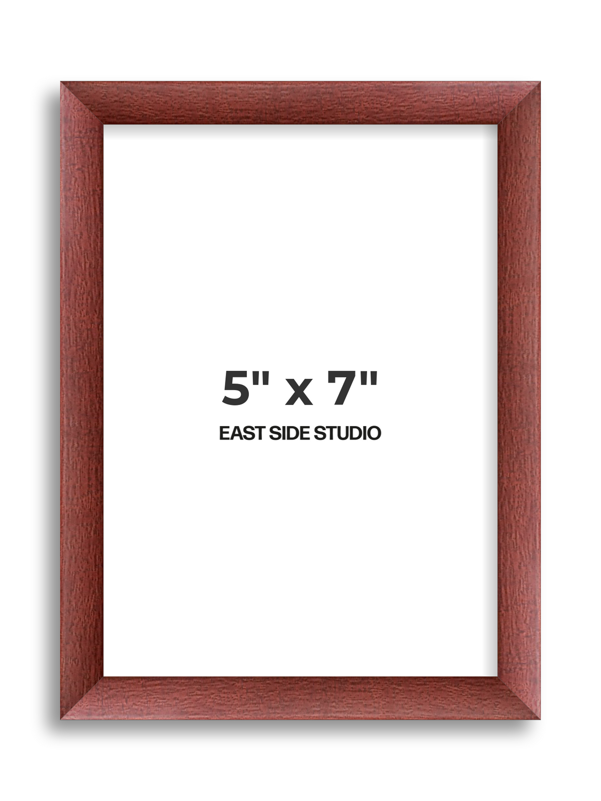 Burgundy 5" x 7" picture frame