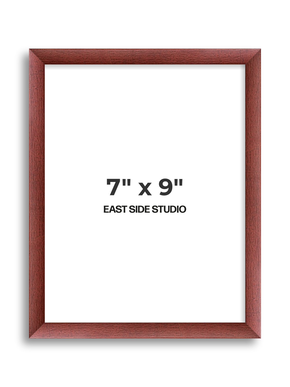Burgundy 7" x 9" picture frame