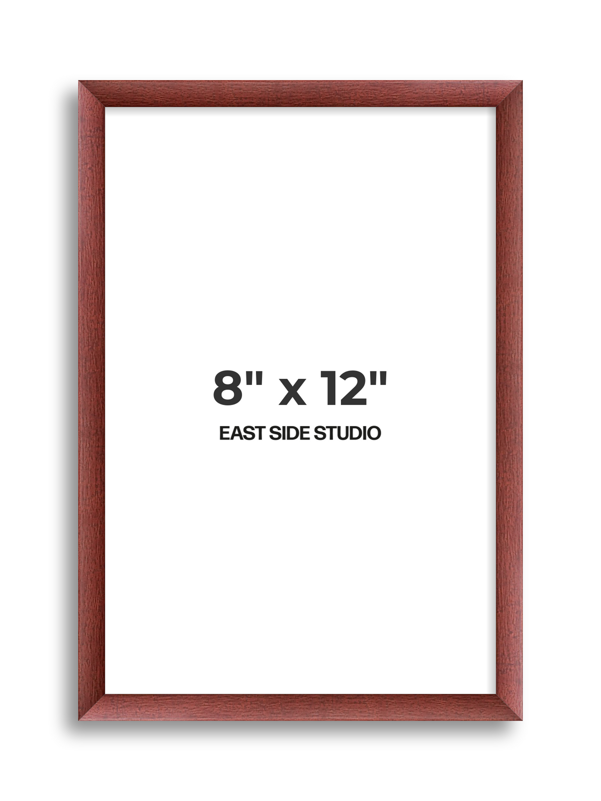 Burgundy 8" x 12" picture frame