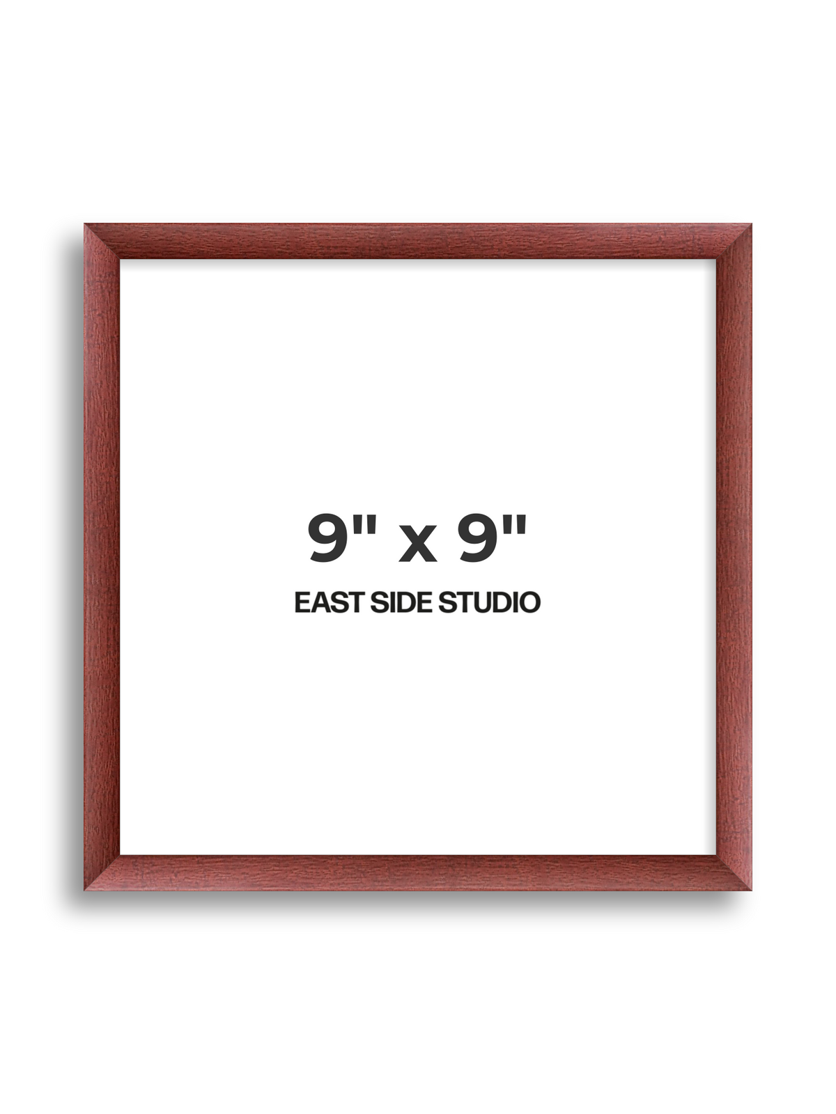 Burgundy 9" x 9" picture frame