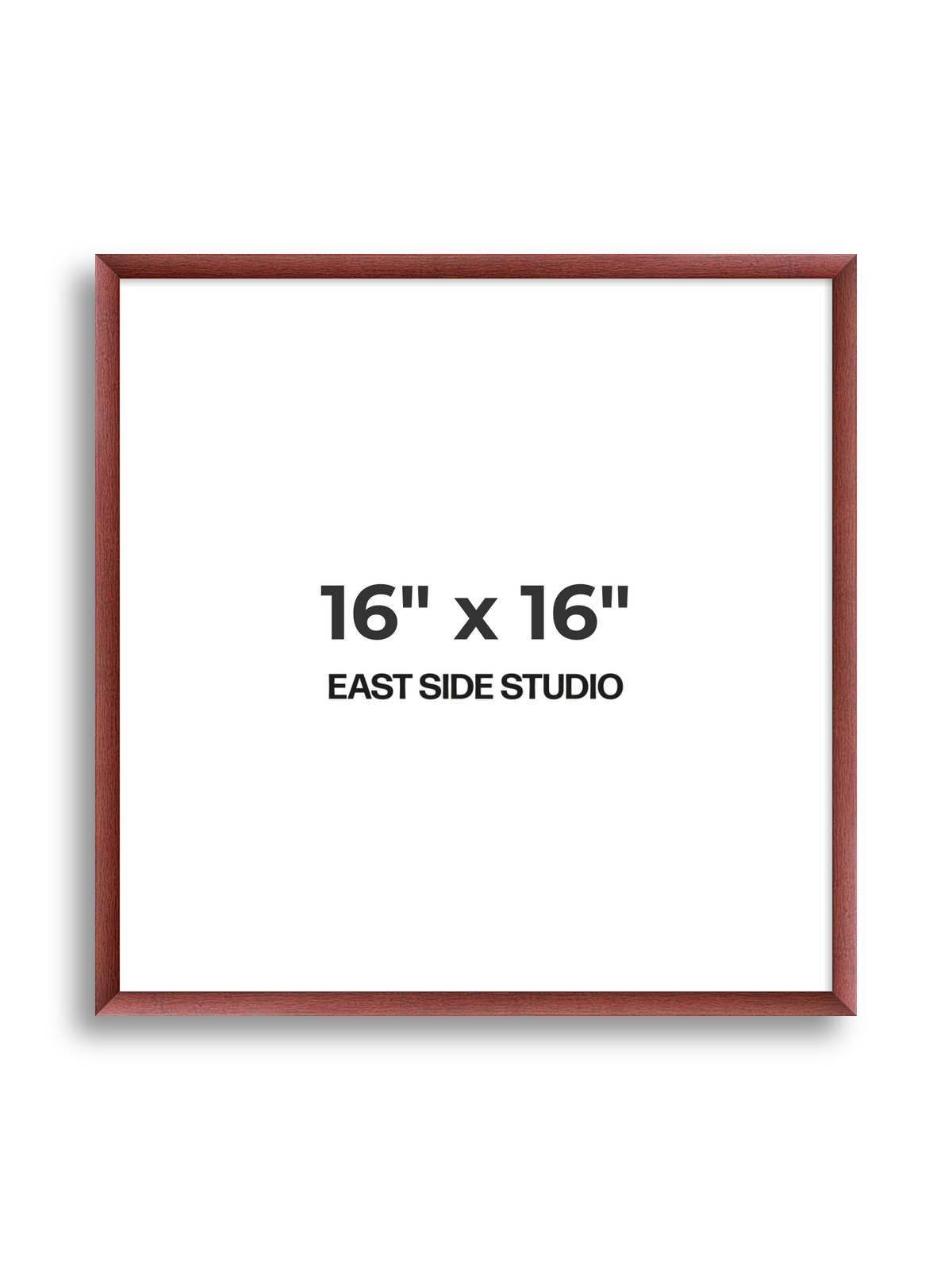 Burgundy 16" x 16" picture frame