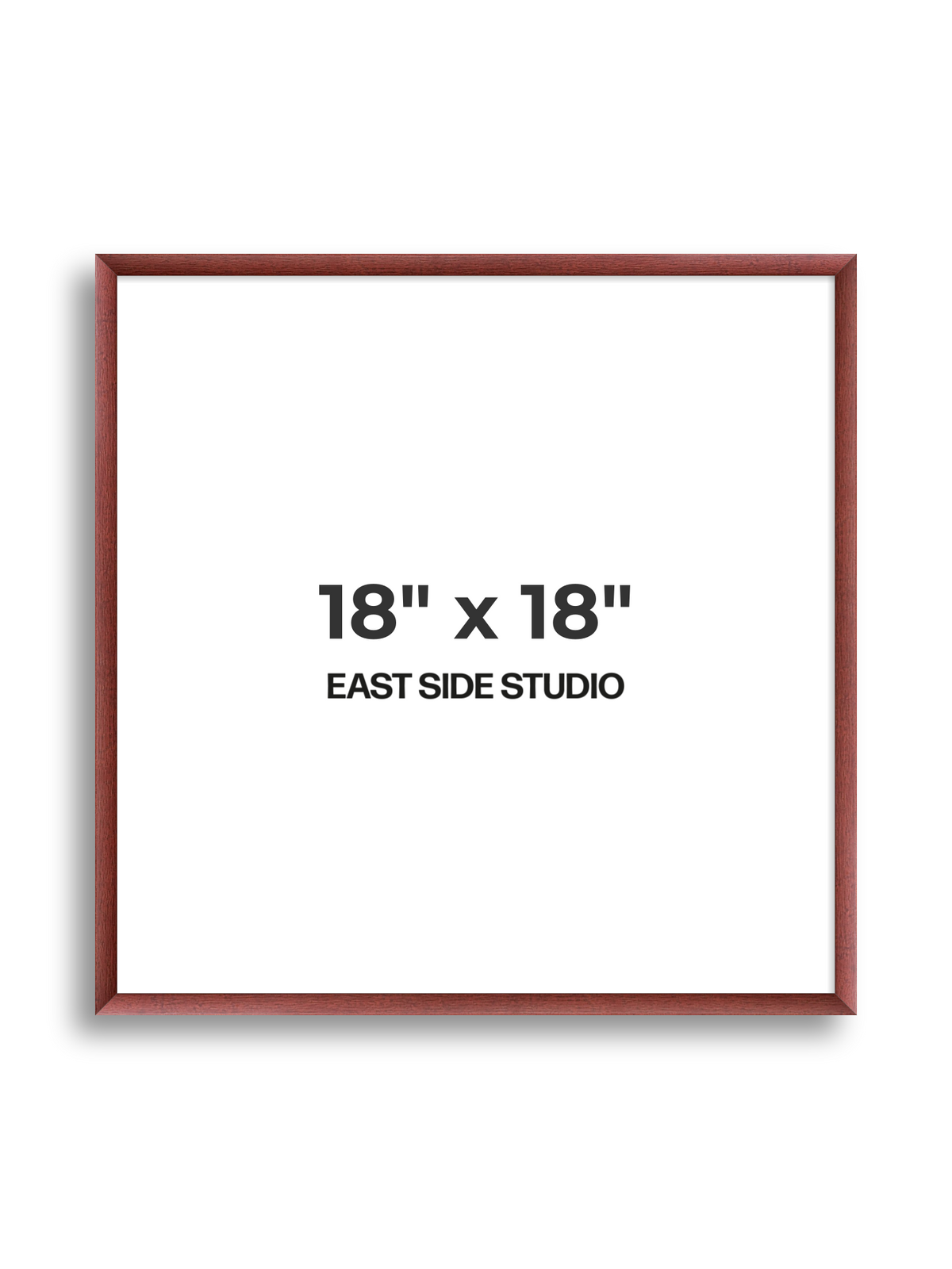 Burgundy 18" x 18" picture frame