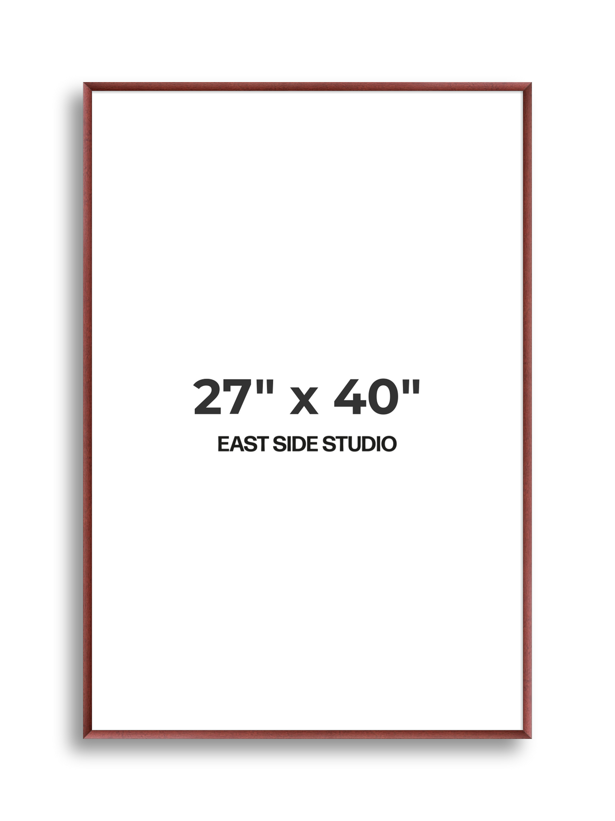 Burgundy 27" x 40" picture frame